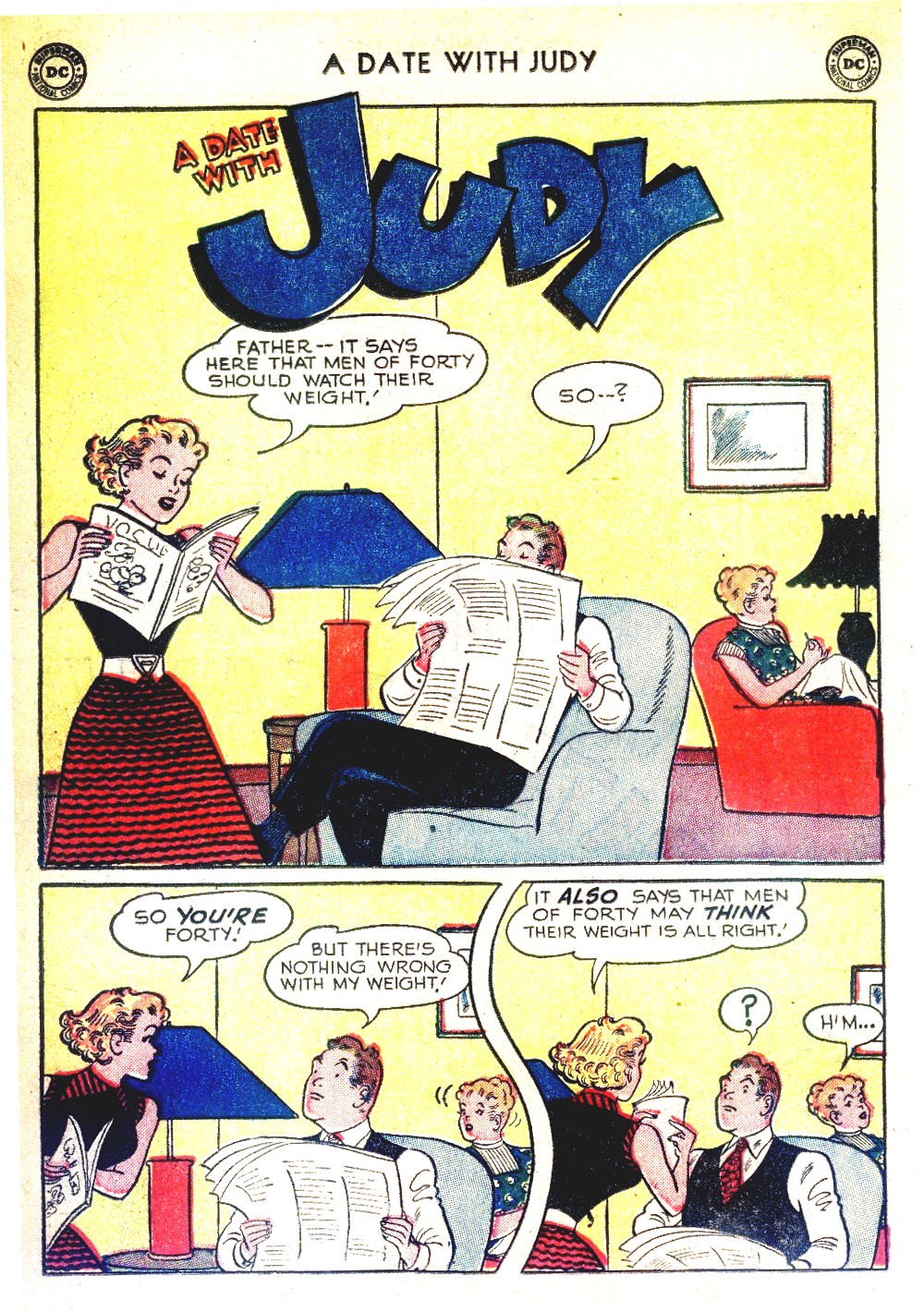 Read online A Date with Judy comic -  Issue #37 - 20
