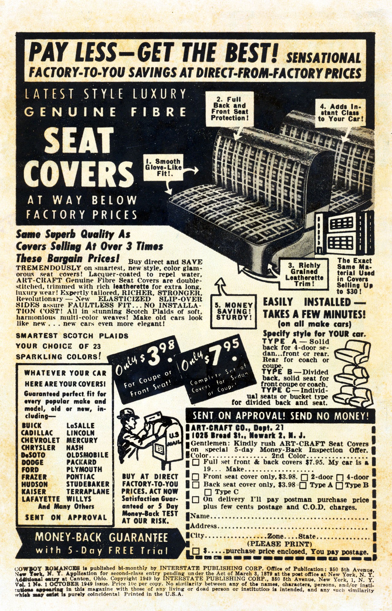 Read online Cowboy Romances comic -  Issue #1 - 2