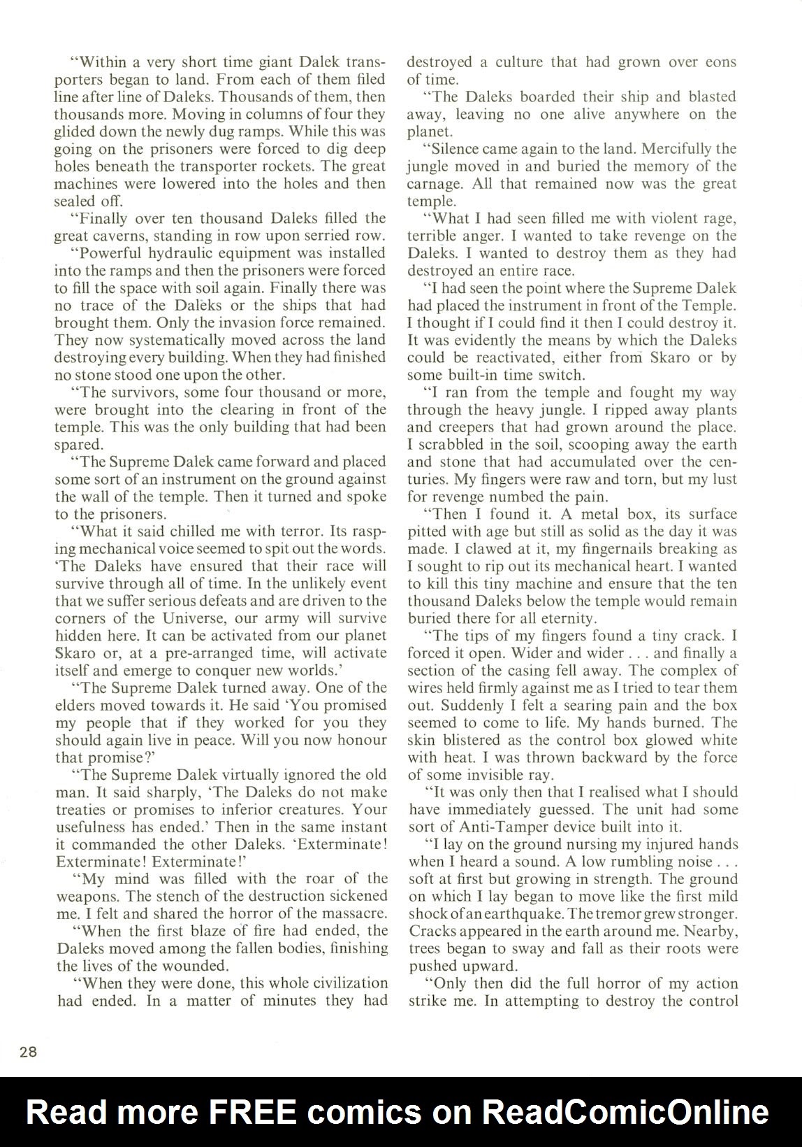 Read online Dalek Annual comic -  Issue #1977 - 28