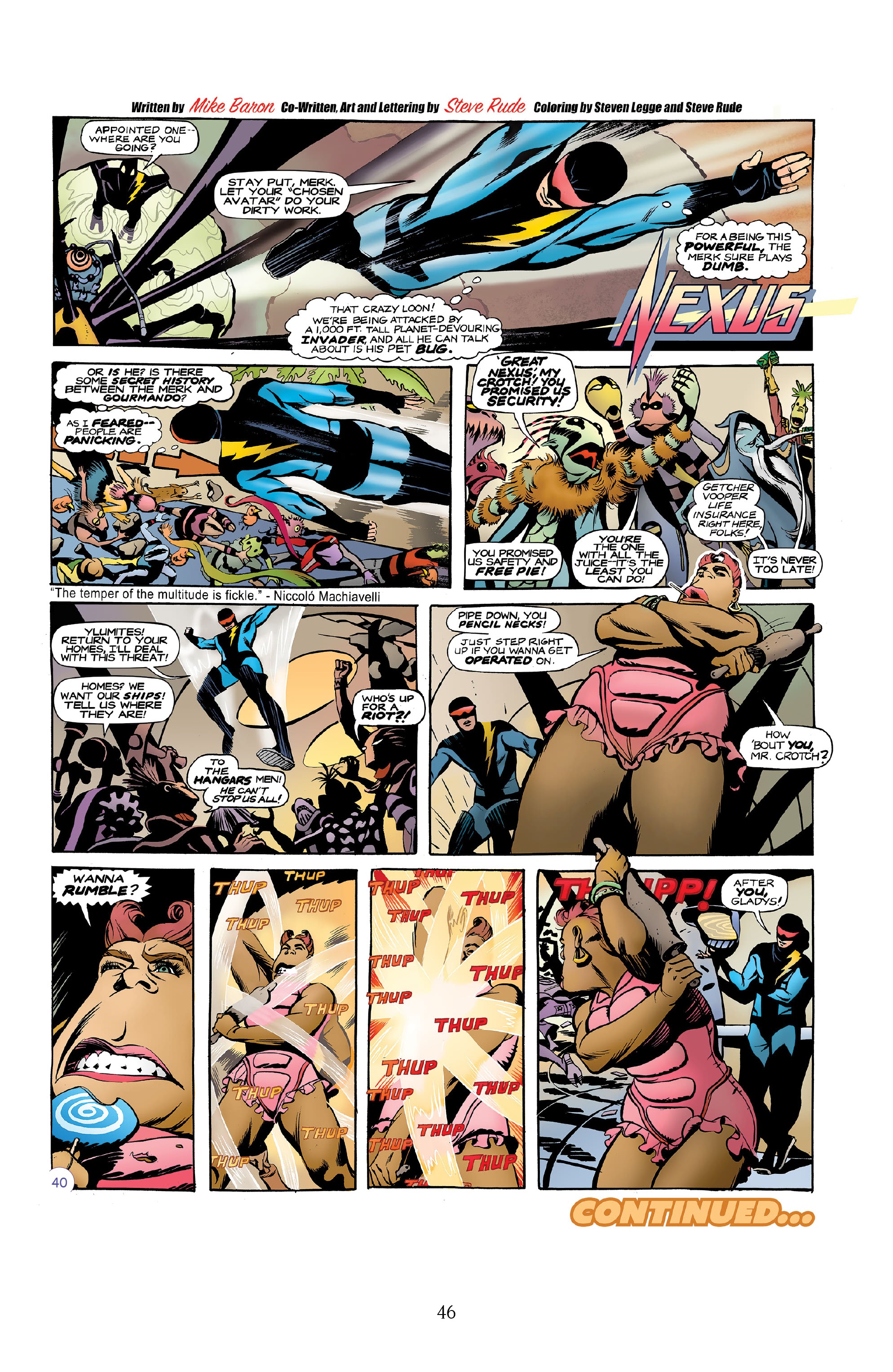 Read online Nexus Newspaper Strips: The Coming of Gourmando comic -  Issue # TPB (Part 1) - 45