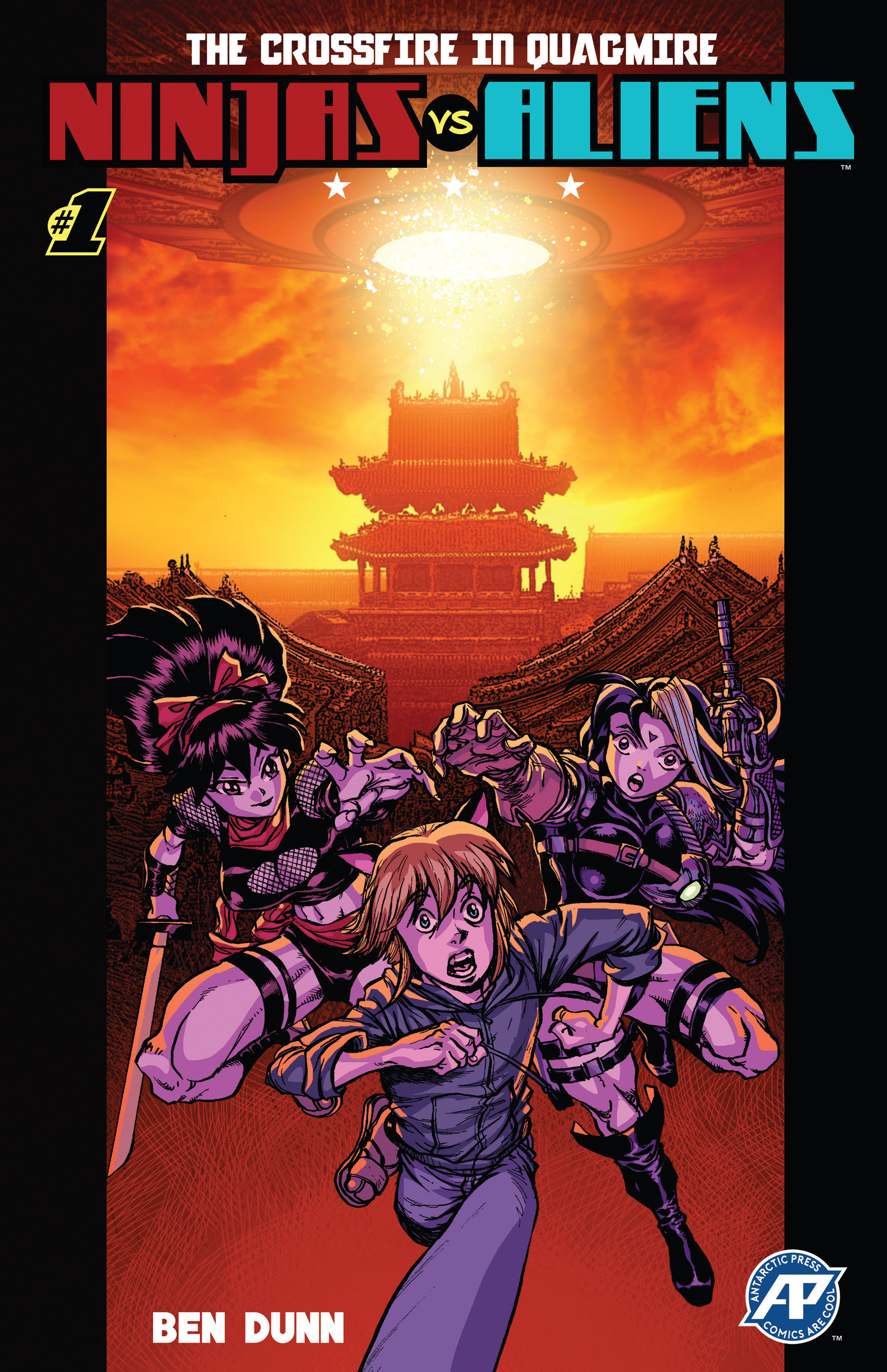 Read online Ninjas vs. Aliens comic -  Issue #1 - 1