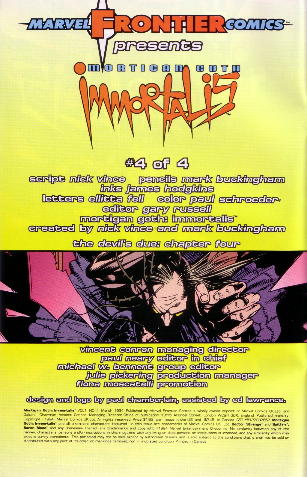 Read online Mortigan Goth: Immortalis comic -  Issue #4 - 2