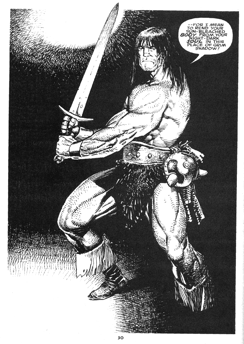 Read online The Savage Sword Of Conan comic -  Issue #219 - 31
