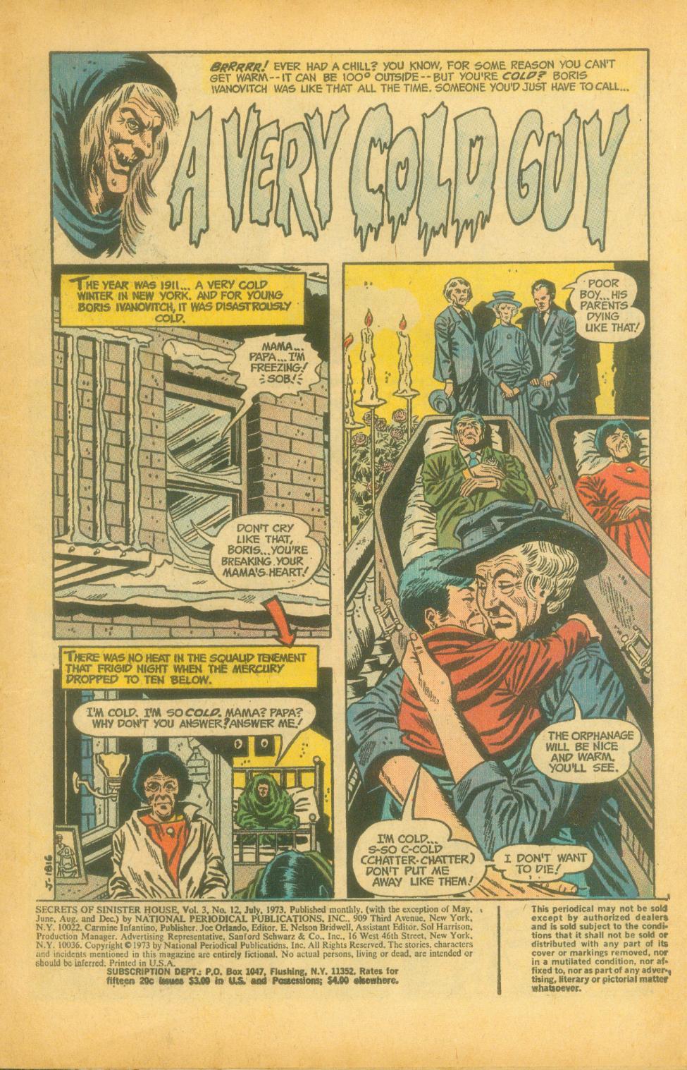 Read online Secrets of Sinister House comic -  Issue #12 - 3