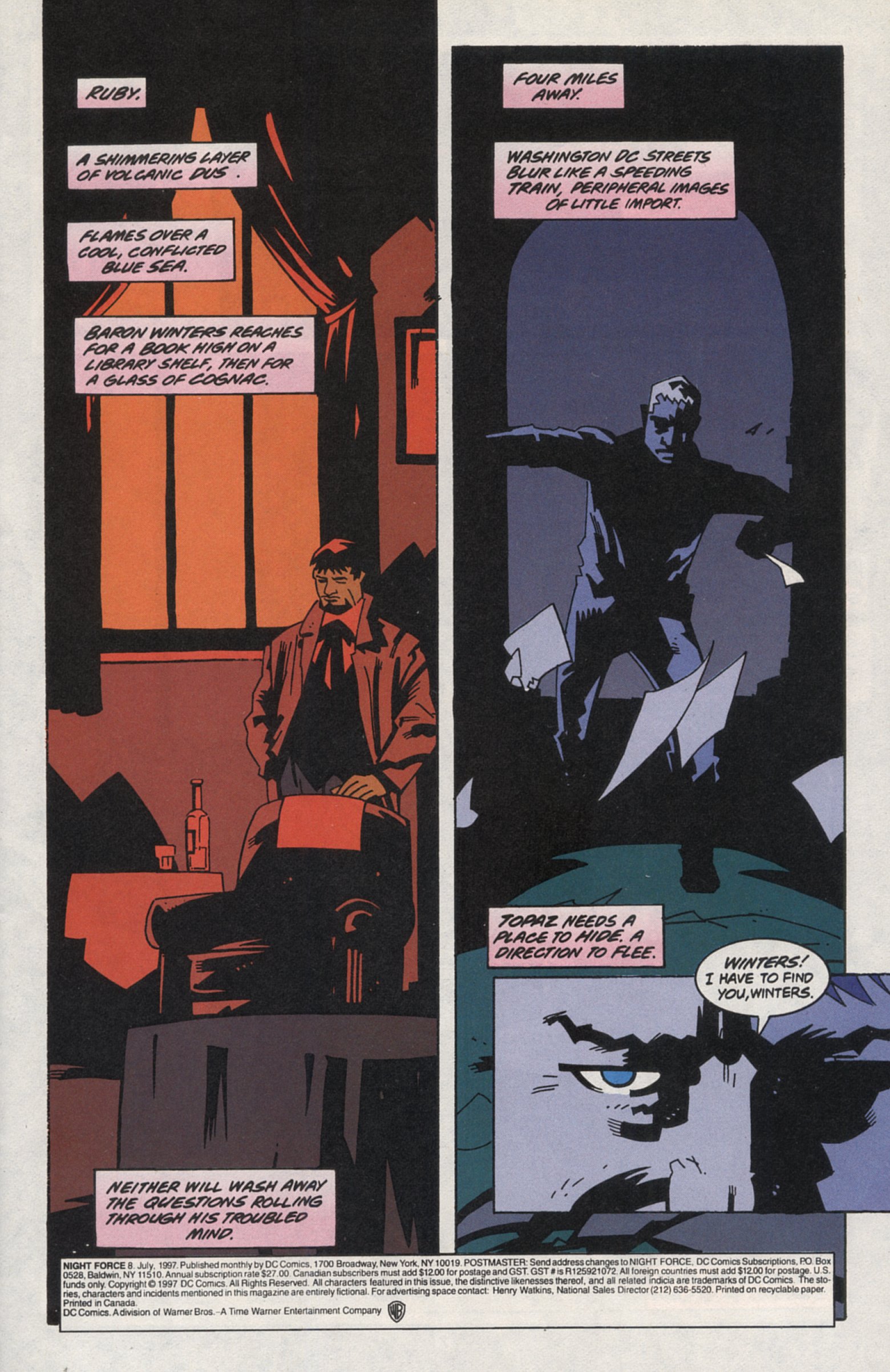 Read online Night Force comic -  Issue #8 - 2