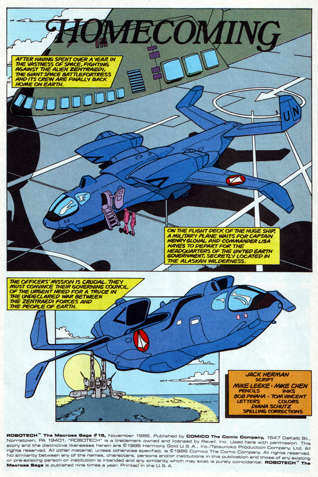 Read online Robotech The Macross Saga comic -  Issue #15 - 2