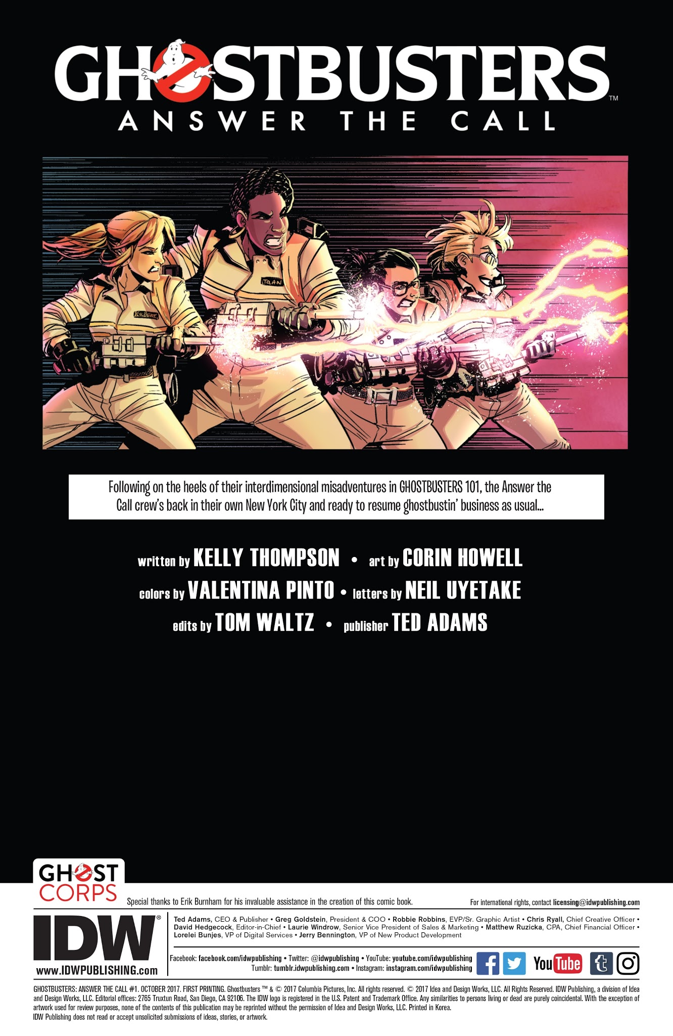 Read online Ghostbusters: Answer the Call comic -  Issue #1 - 2