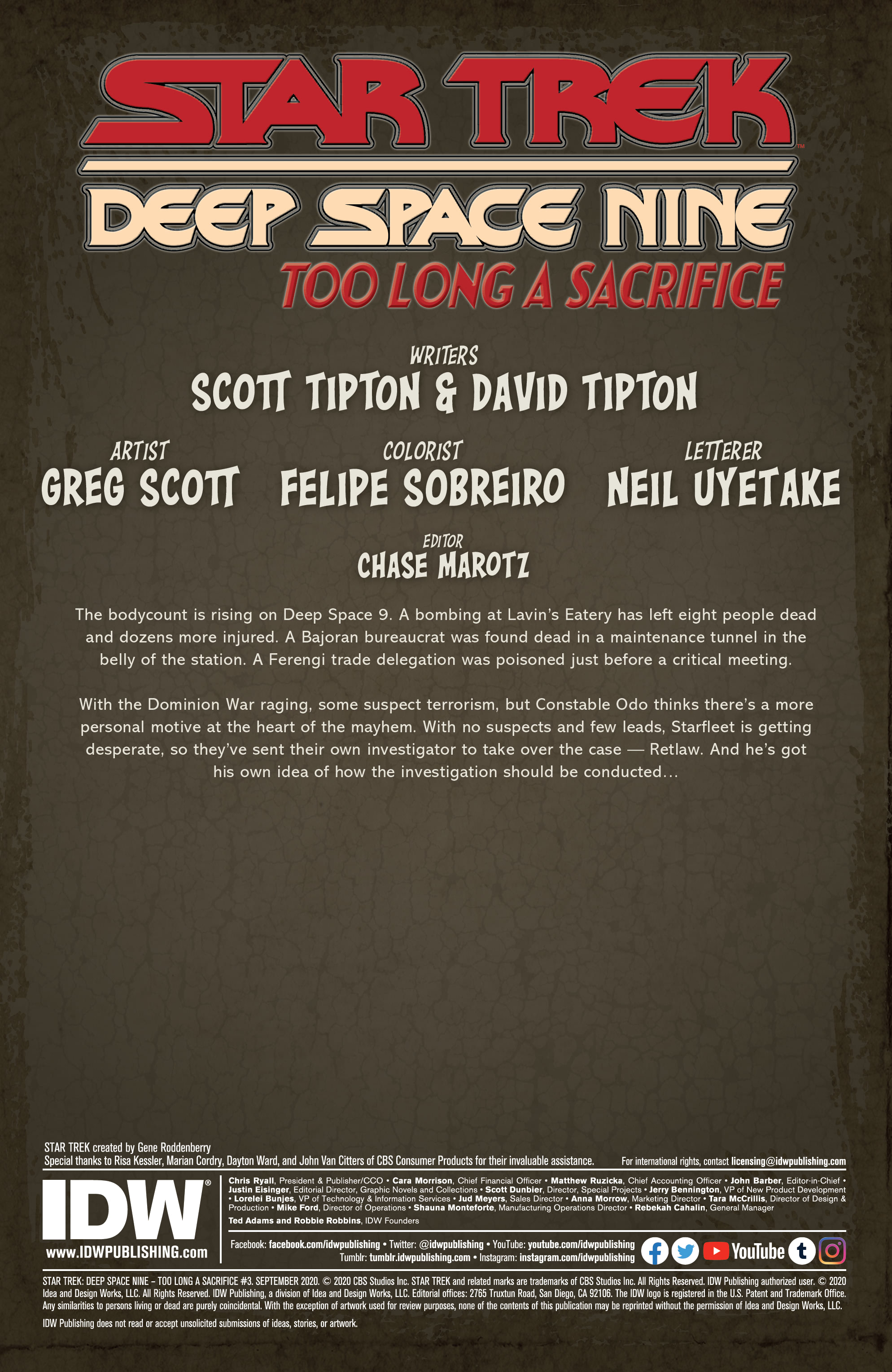Read online Star Trek: Deep Space Nine—Too Long a Sacrifice comic -  Issue #3 - 2