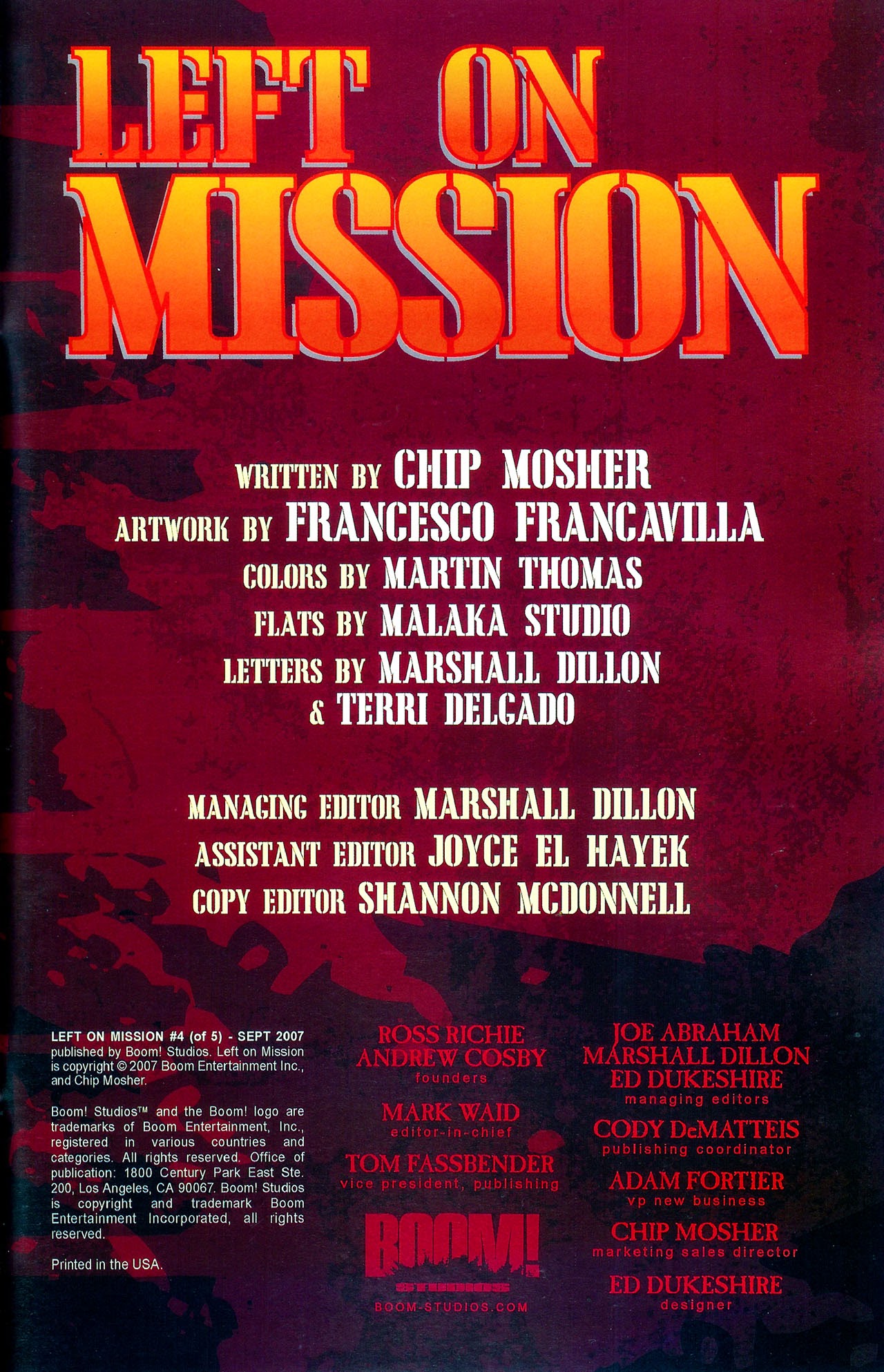 Read online Left On Mission comic -  Issue #4 - 23