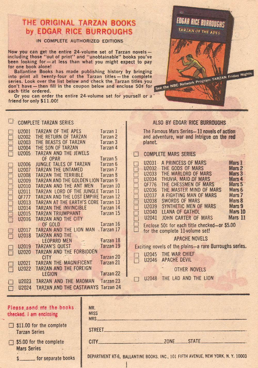 Read online Korak, Son of Tarzan (1964) comic -  Issue #17 - 19