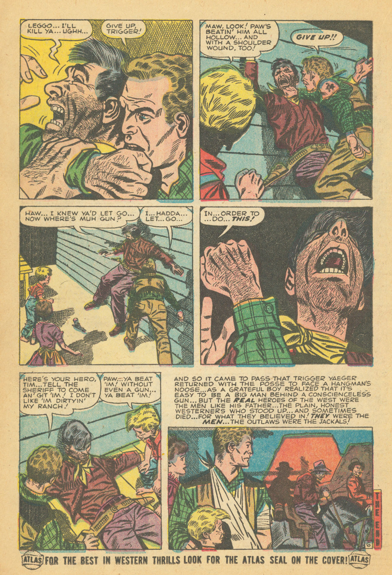 Read online Western Outlaws (1954) comic -  Issue #8 - 16