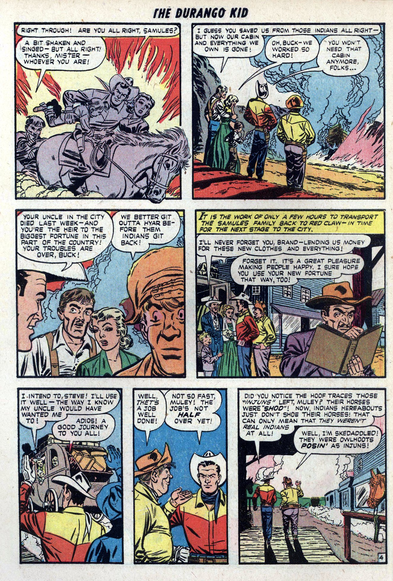 Read online Charles Starrett as The Durango Kid comic -  Issue #6 - 6