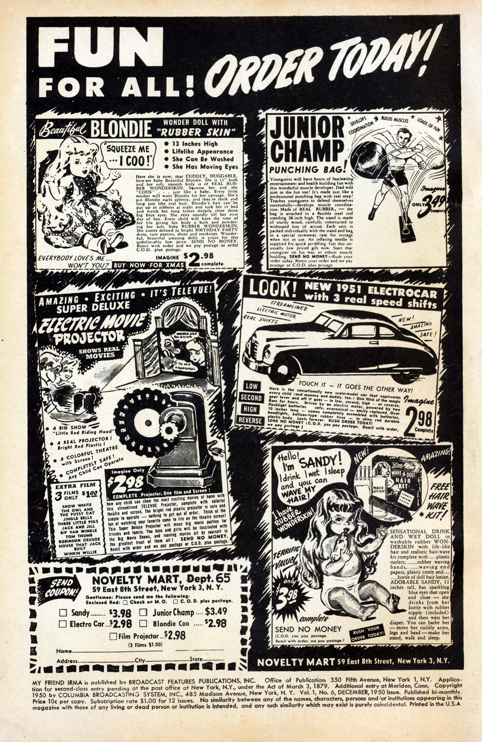 Read online My Friend Irma comic -  Issue #6 - 2
