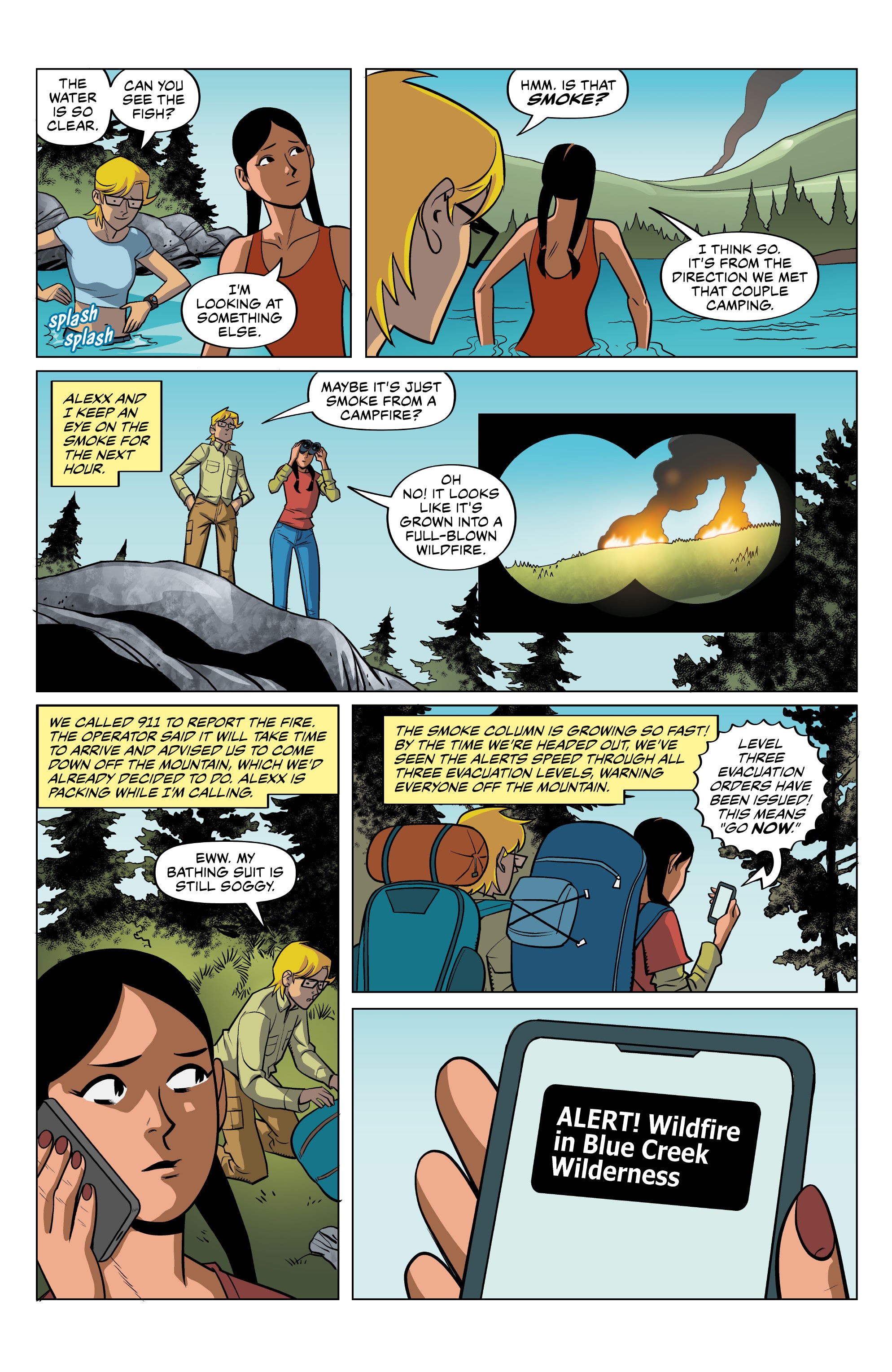Read online Without Warning! comic -  Issue # Wildfire Safety - 6