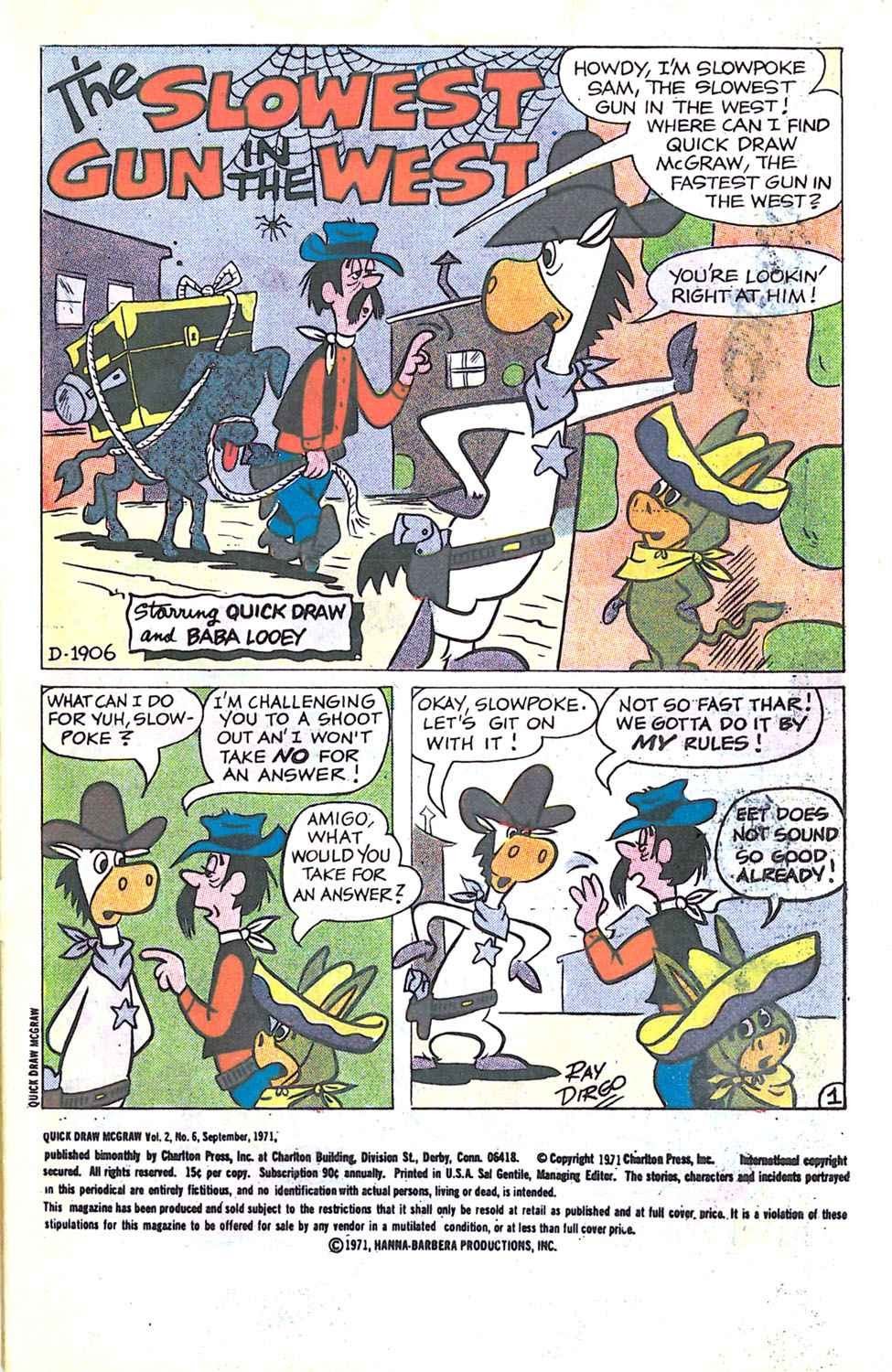Read online Quick Draw McGraw comic -  Issue #6 - 2