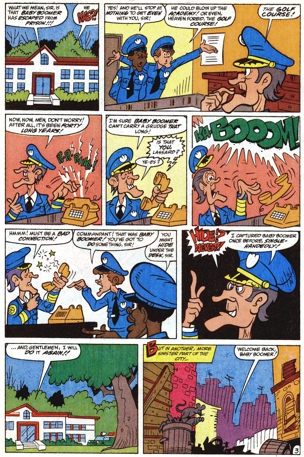 Read online Police Academy comic -  Issue #4 - 4