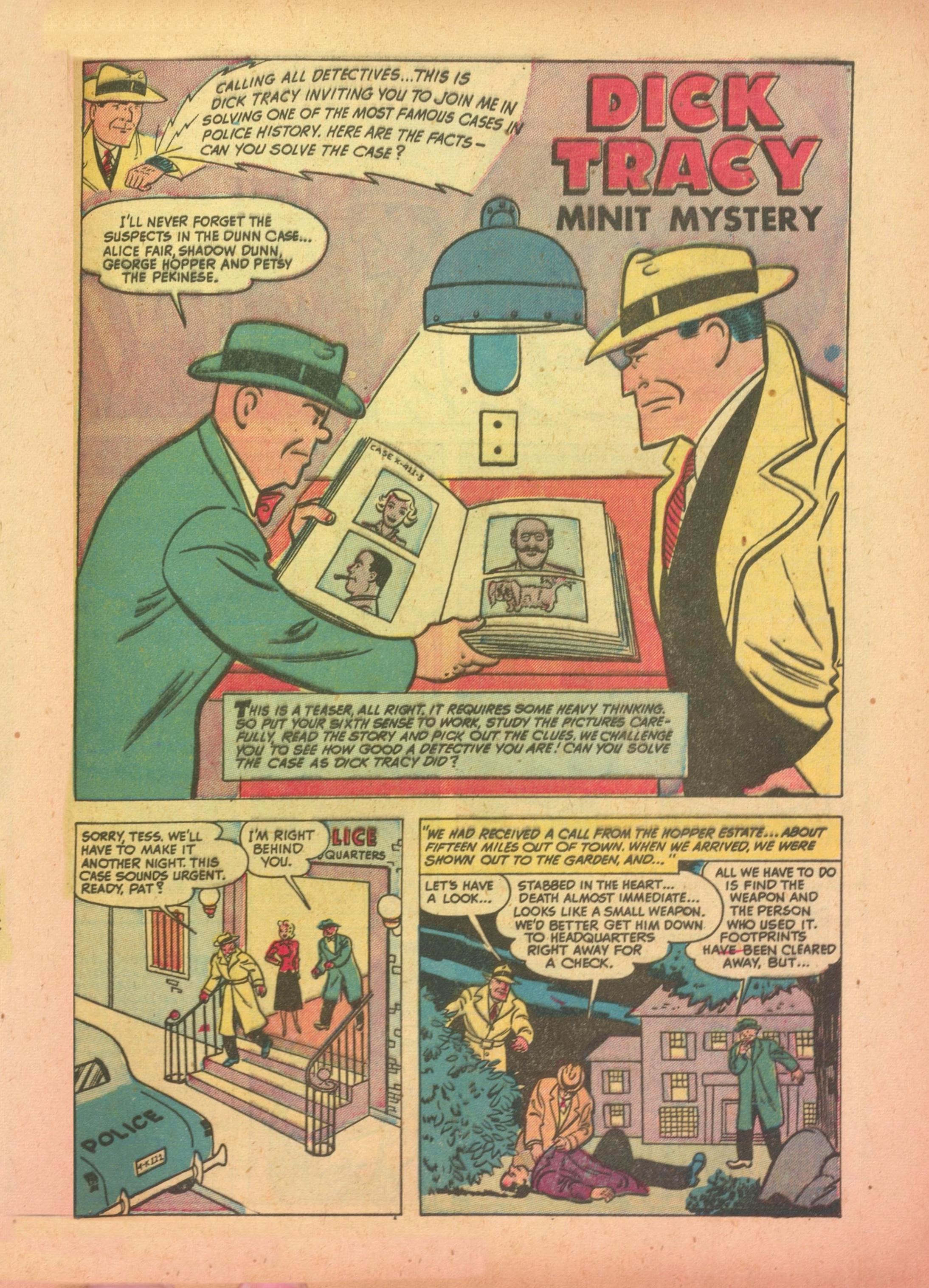 Read online Dick Tracy comic -  Issue #27 - 29