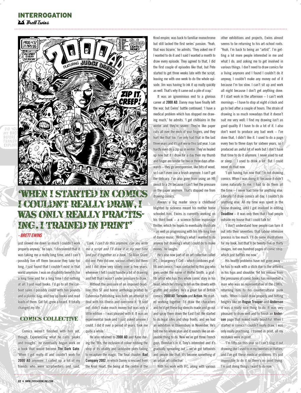 Read online Judge Dredd Megazine (Vol. 5) comic -  Issue #313 - 22