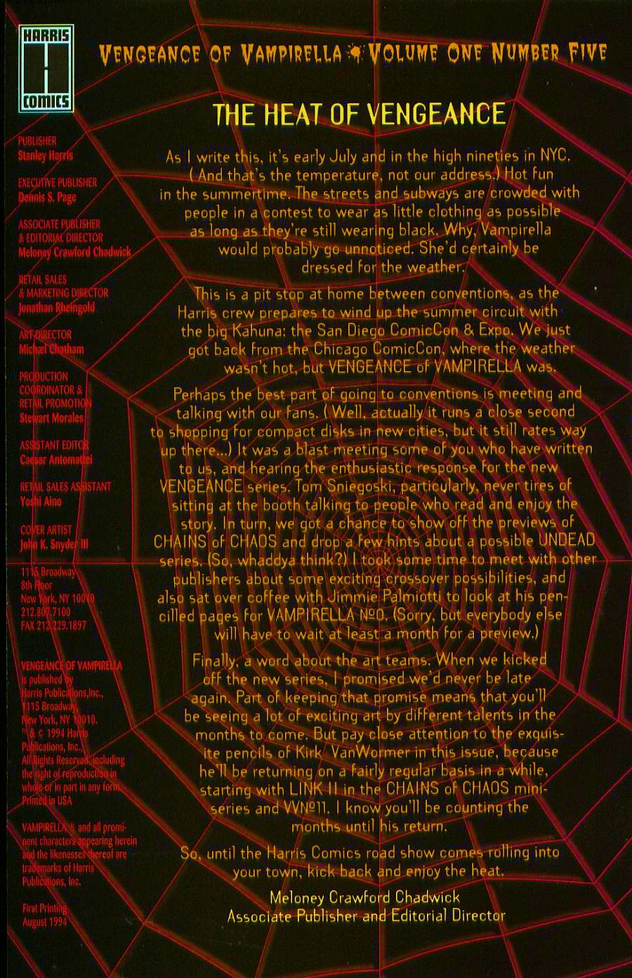 Read online Vengeance of Vampirella comic -  Issue #5 - 2