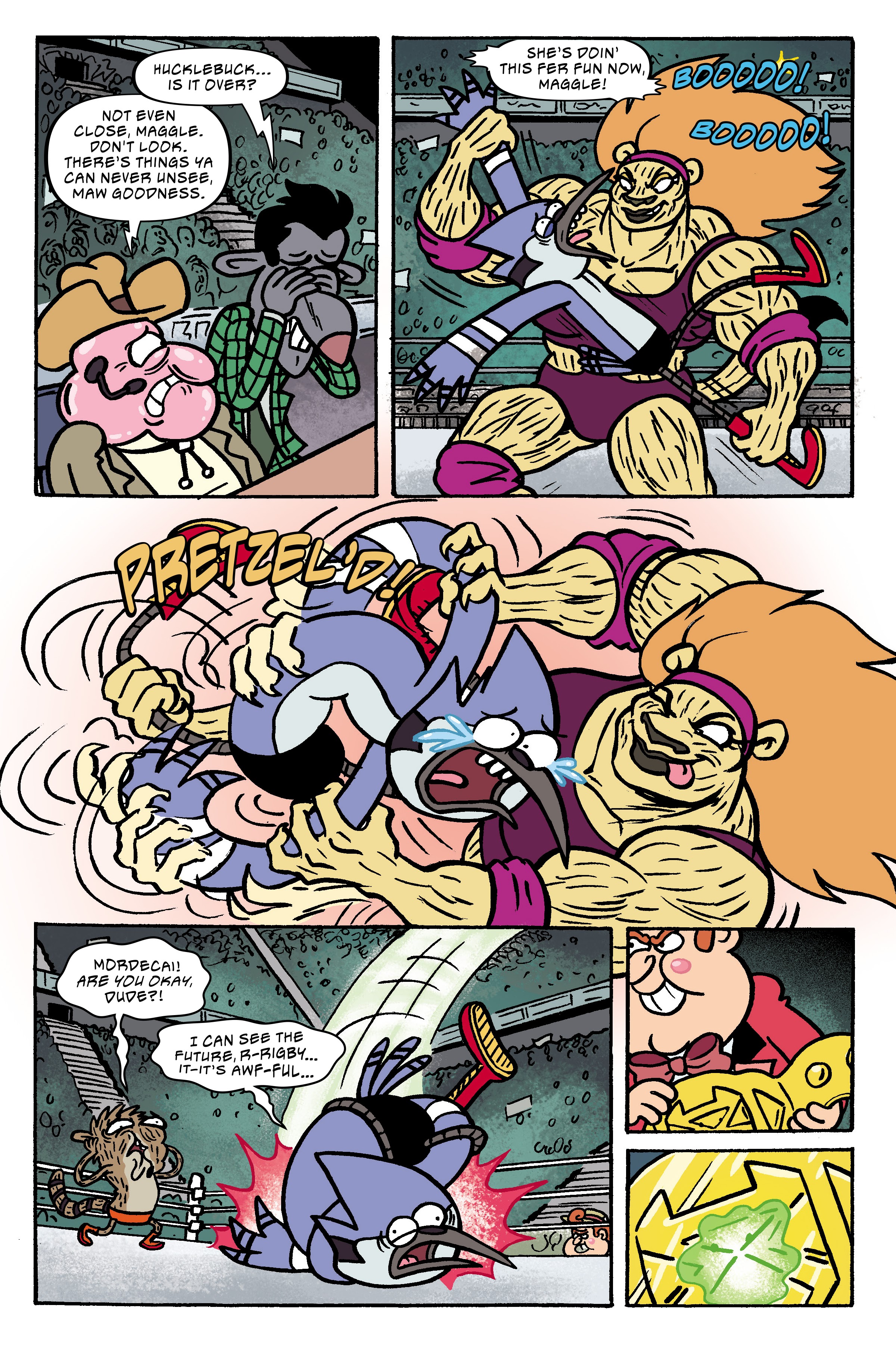 Read online Regular Show: Wrasslesplosion comic -  Issue # TPB - 93