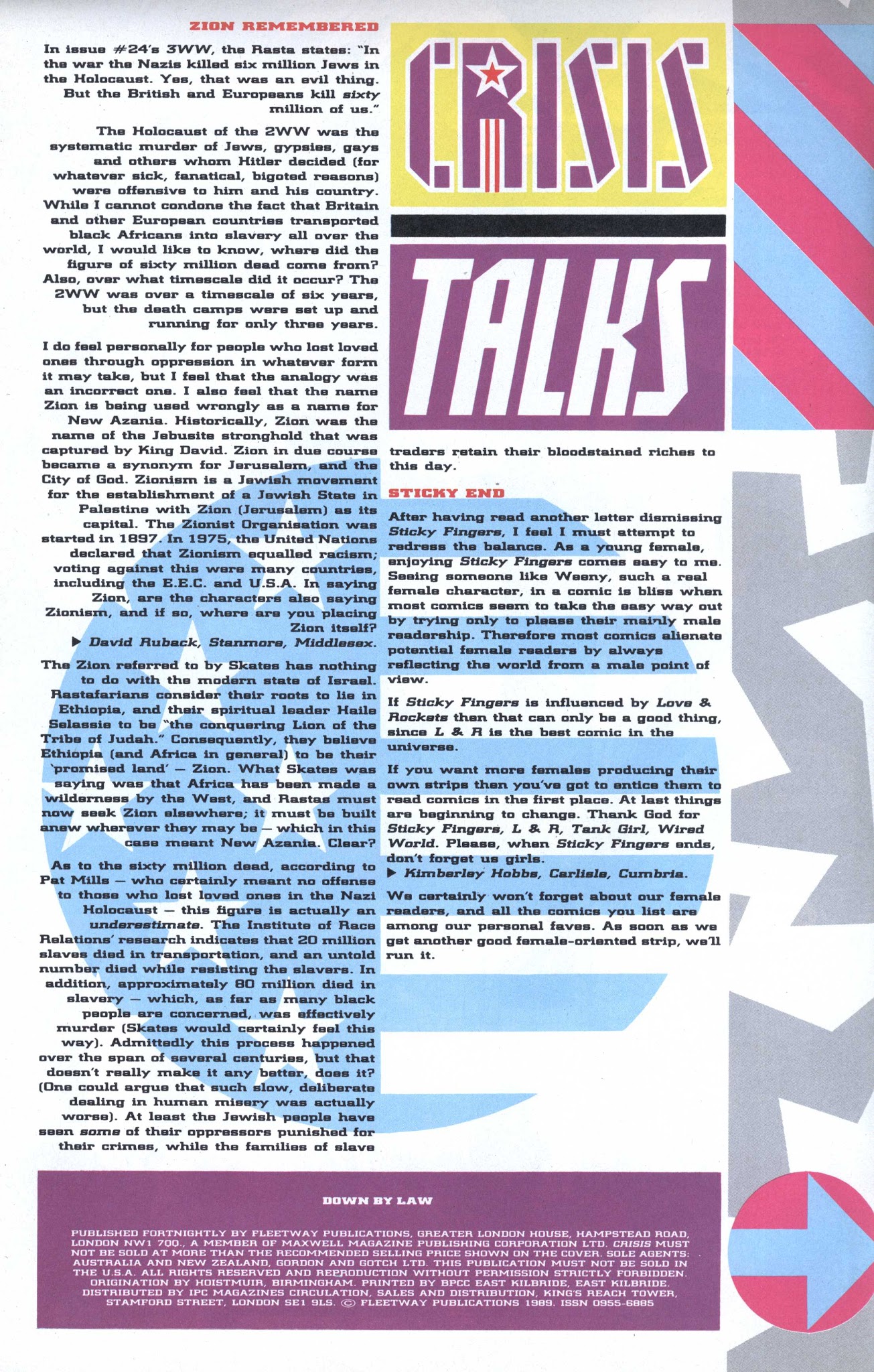 Read online Crisis comic -  Issue #28 - 30