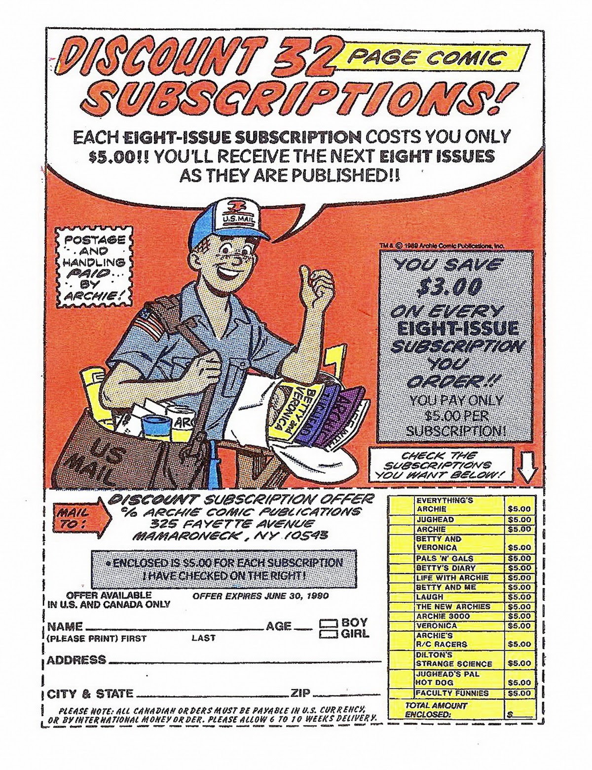 Read online Archie's Double Digest Magazine comic -  Issue #45 - 190