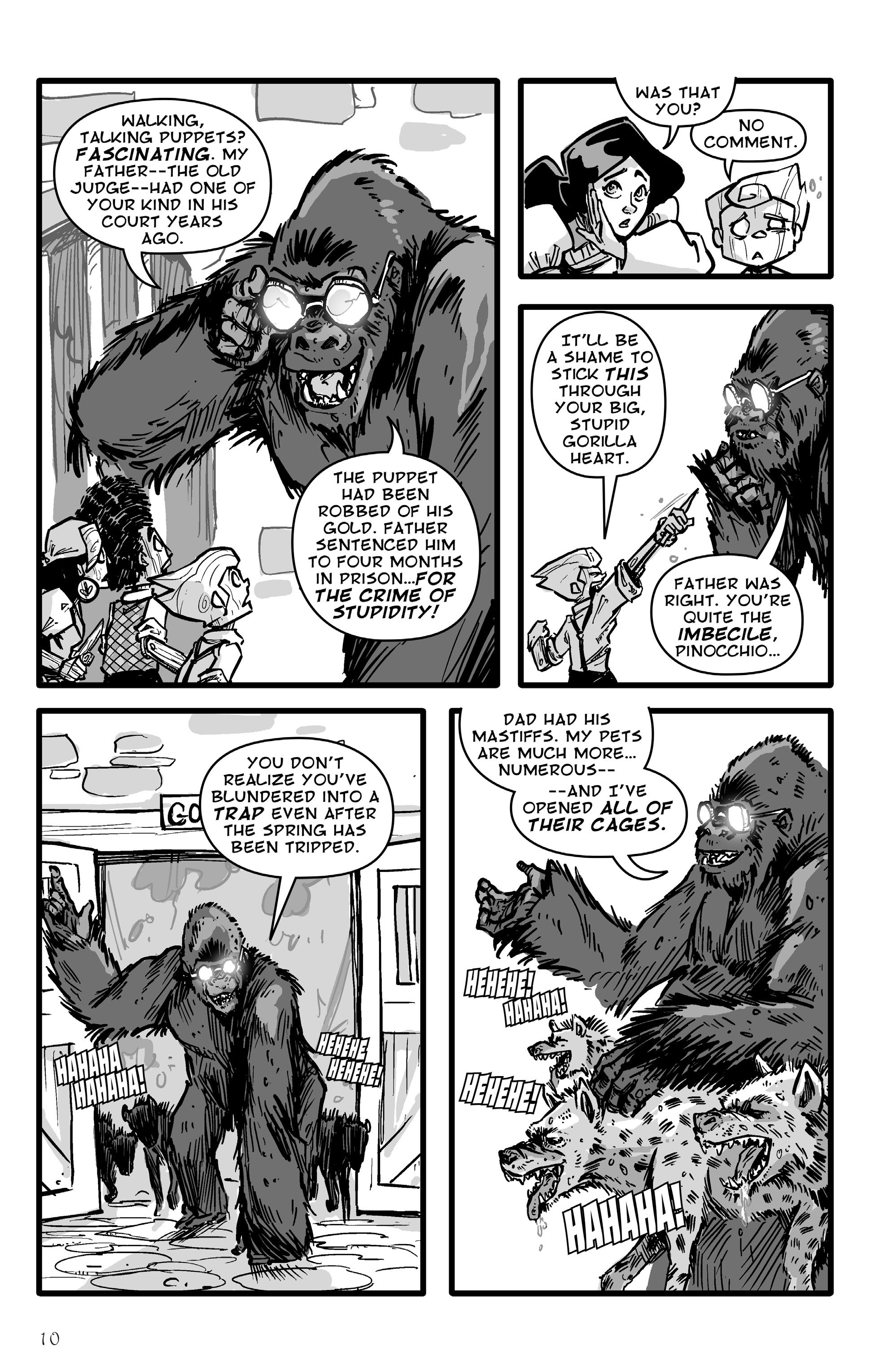 Read online Pinocchio, Vampire Slayer Versus the Vampire Zoo comic -  Issue # Full - 12