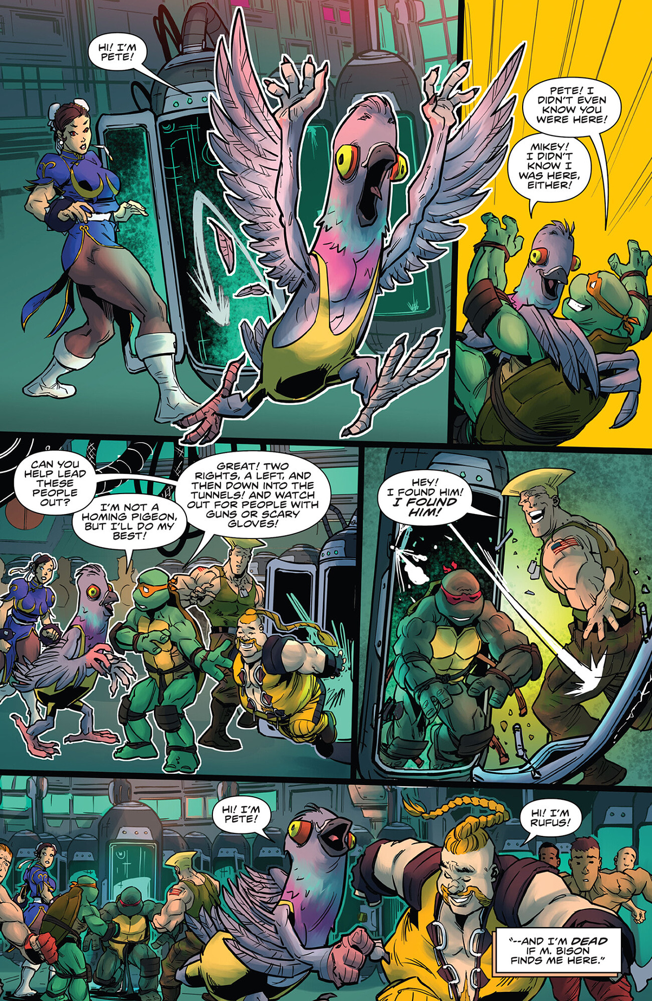 Read online Teenage Mutant Ninja Turtles vs. Street Fighter comic -  Issue #4 - 16