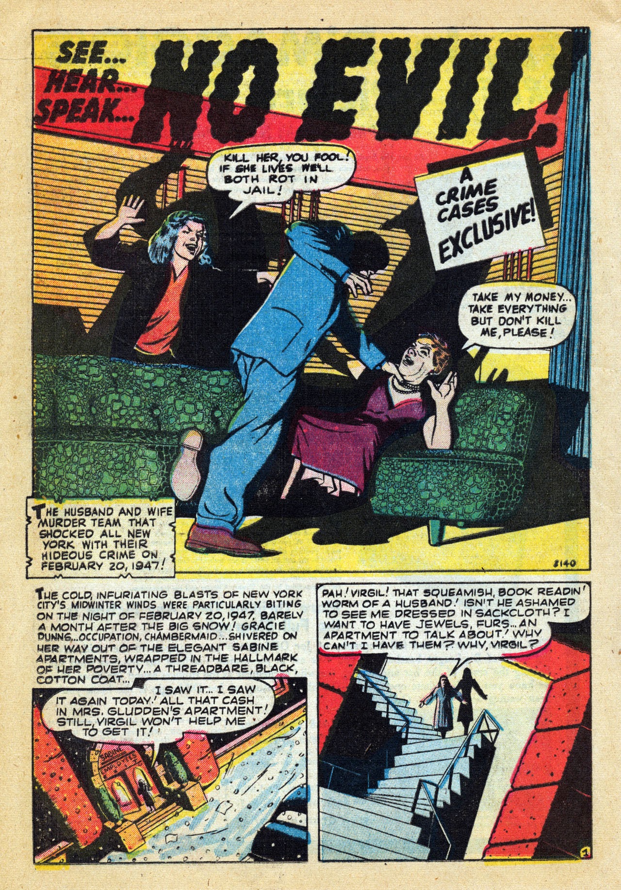 Read online Crime Cases Comics (1951) comic -  Issue #6 - 12