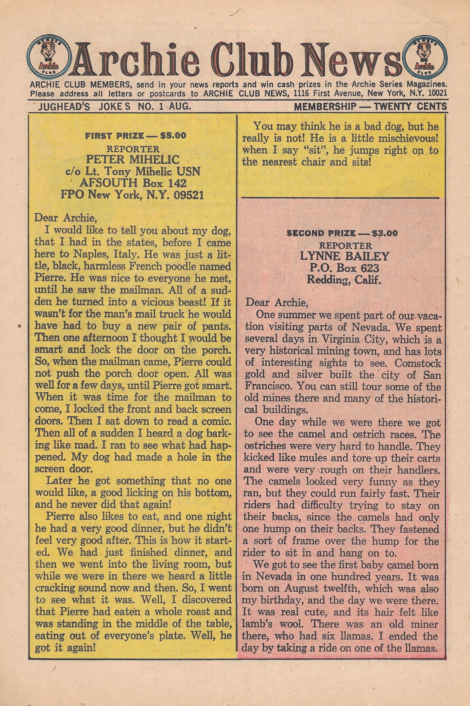 Read online Jughead's Jokes comic -  Issue #1 - 26