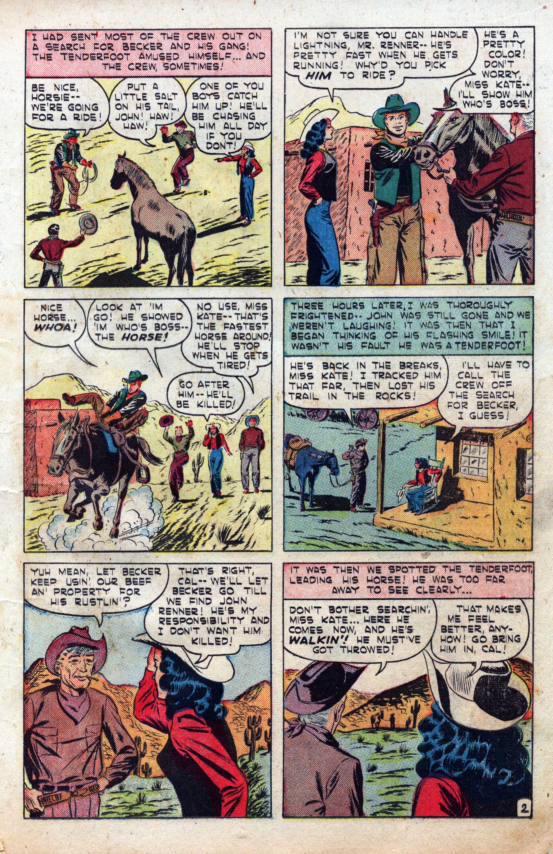 Read online Cowboy Romances comic -  Issue #2 - 17