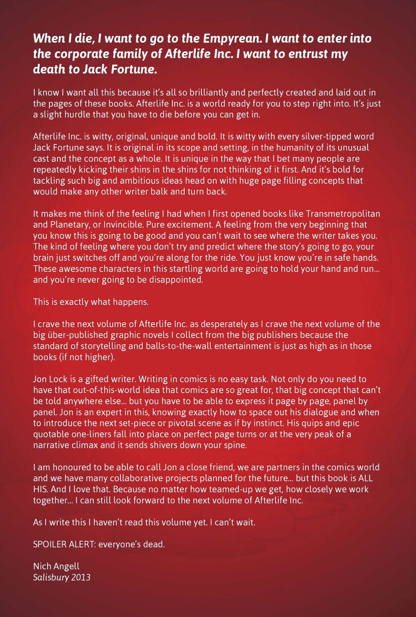 Read online Afterlife Inc. comic -  Issue #3 - 5