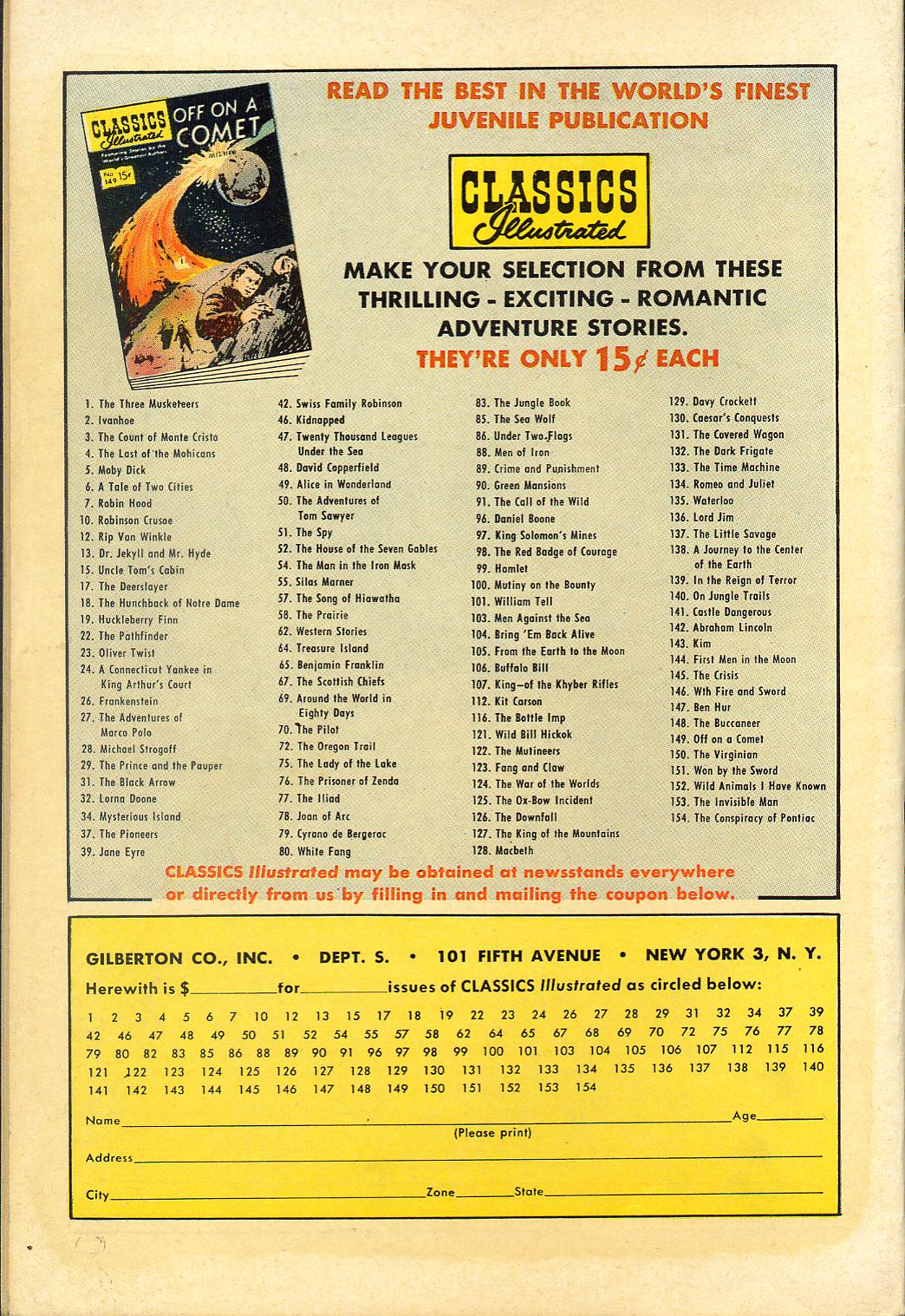 Read online Classics Illustrated comic -  Issue #88 - 52
