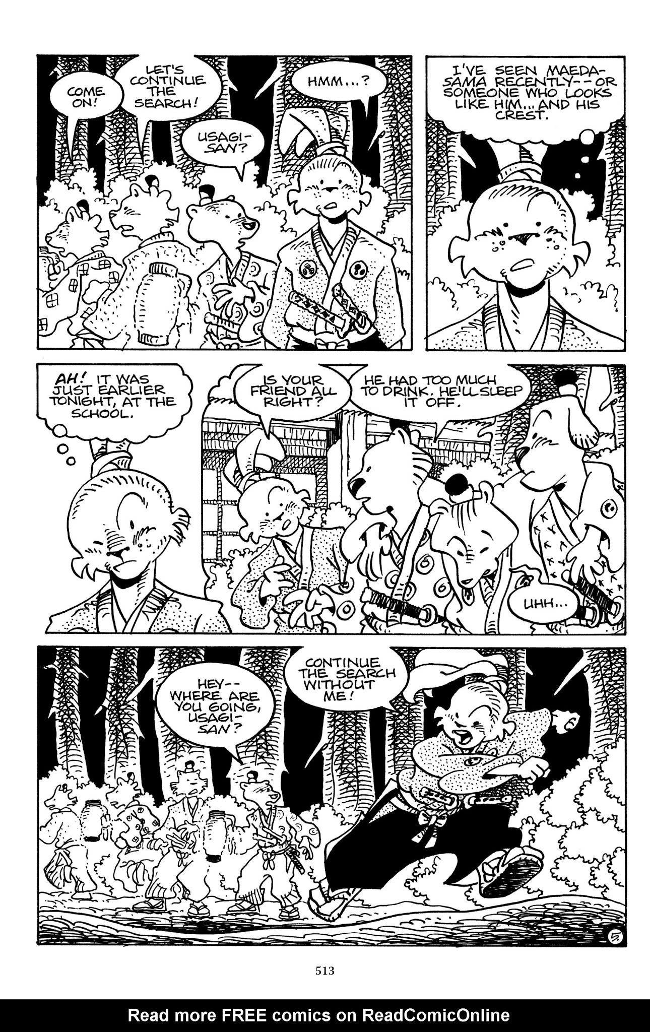 Read online The Usagi Yojimbo Saga comic -  Issue # TPB 7 - 505