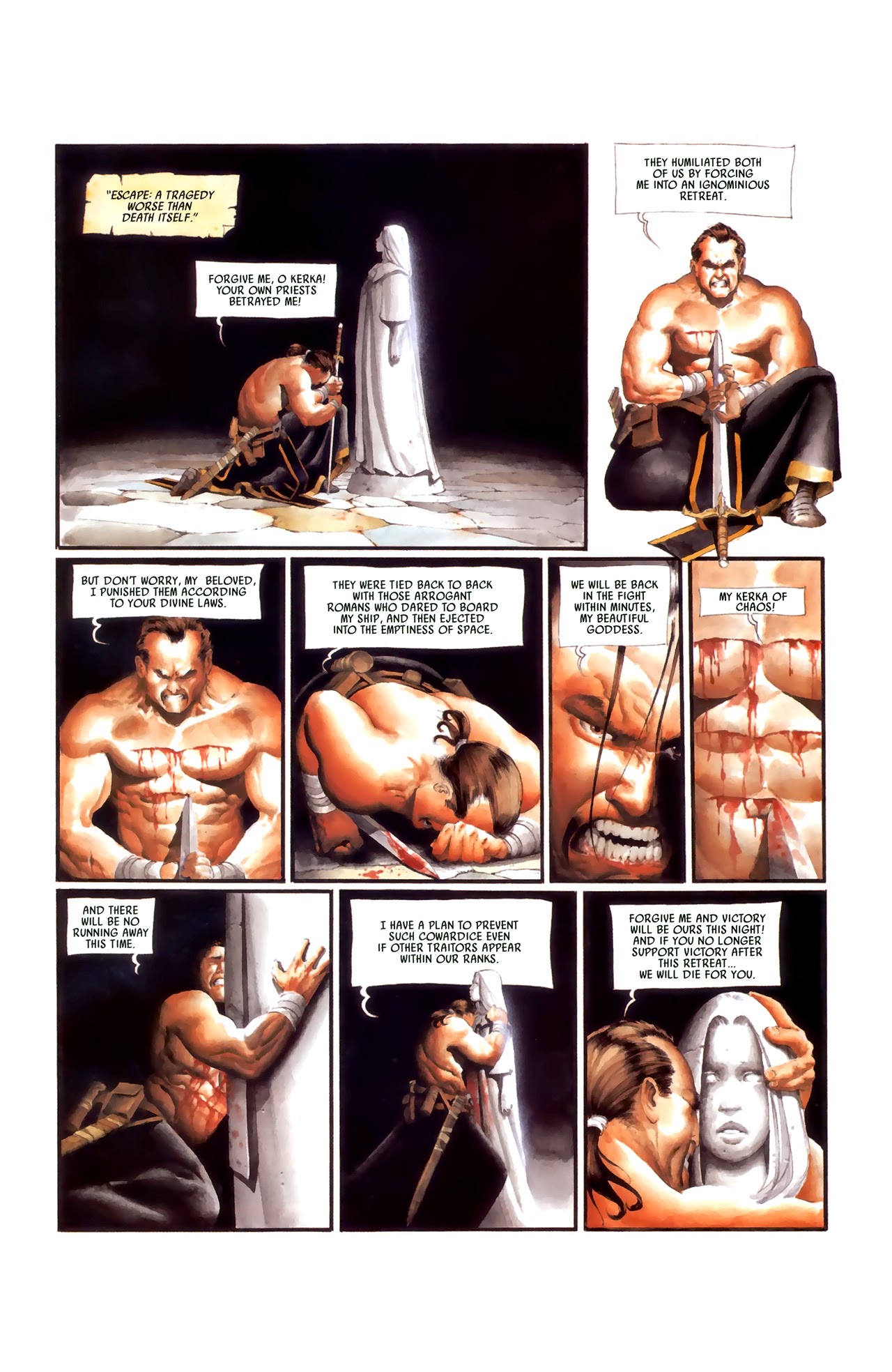 Read online Scourge Of The Gods: The Fall comic -  Issue #1 - 33