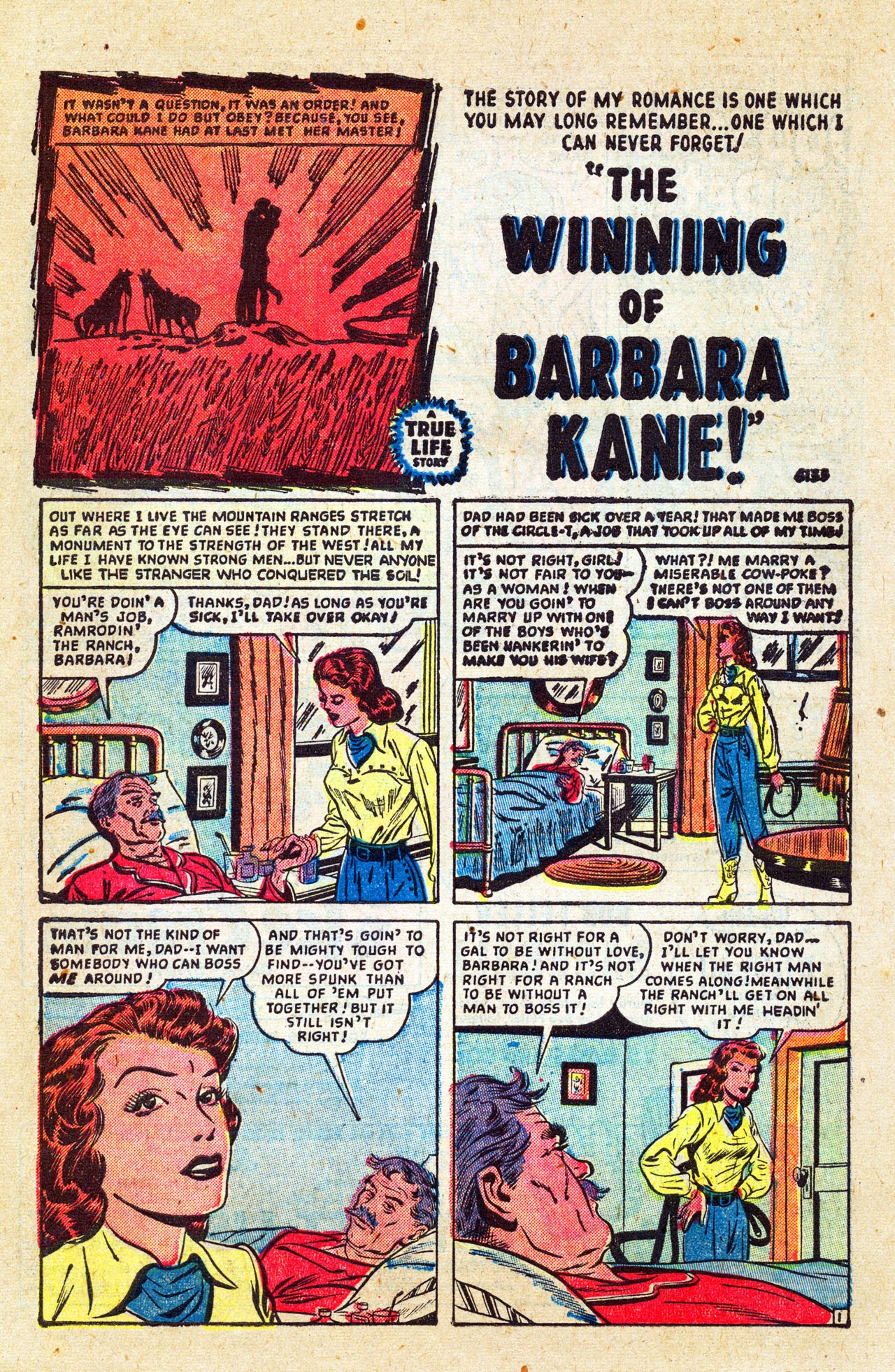 Read online Cowboy Romances comic -  Issue #1 - 14