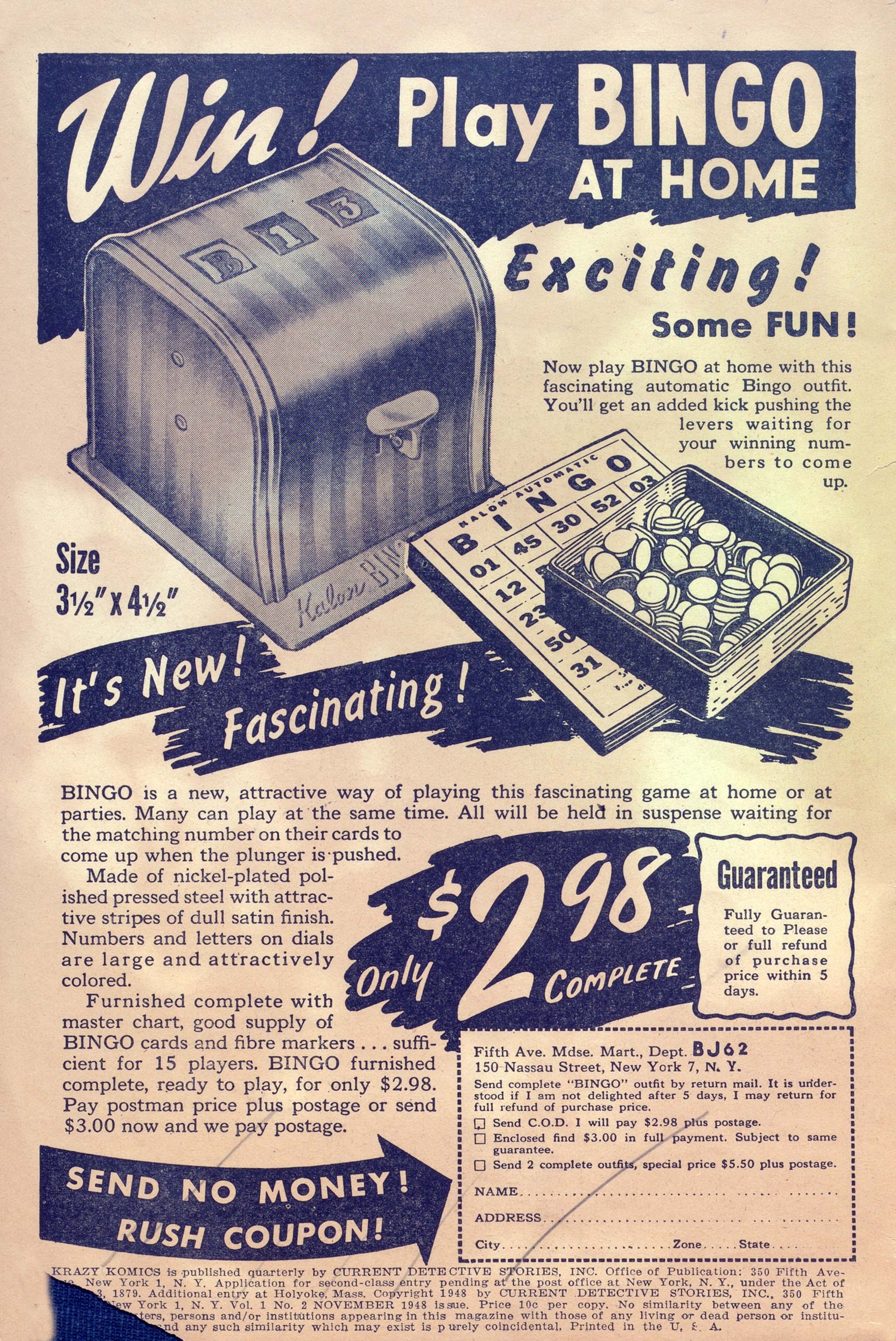 Read online Krazy Komics (1948) comic -  Issue #2 - 2