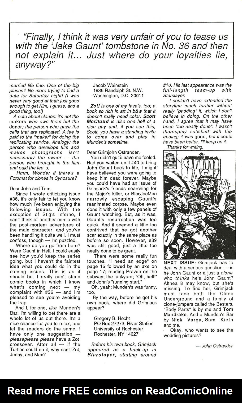Read online Grimjack comic -  Issue #42 - 33