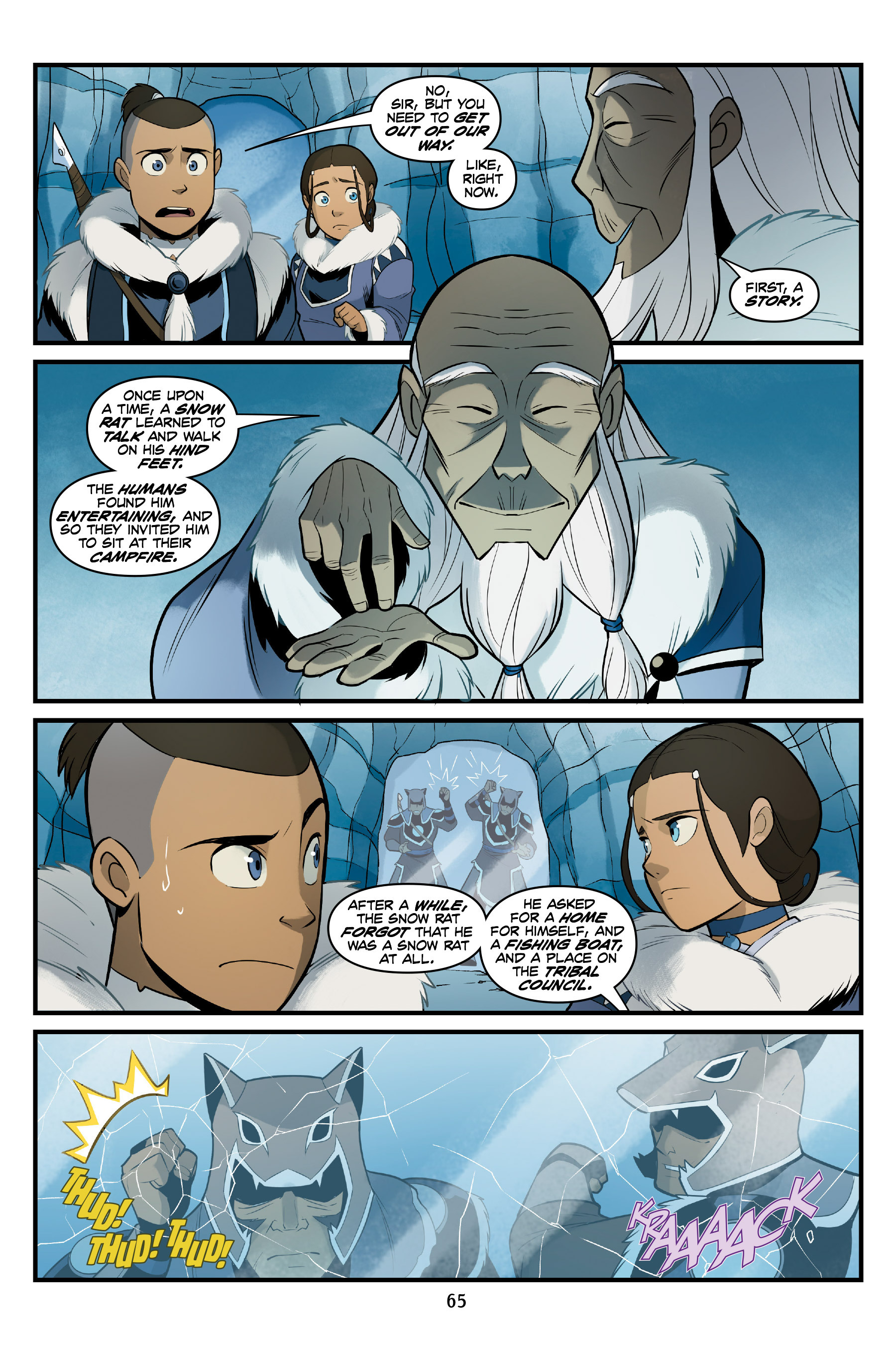 Read online Nickelodeon Avatar: The Last Airbender - North and South comic -  Issue #1 - 64