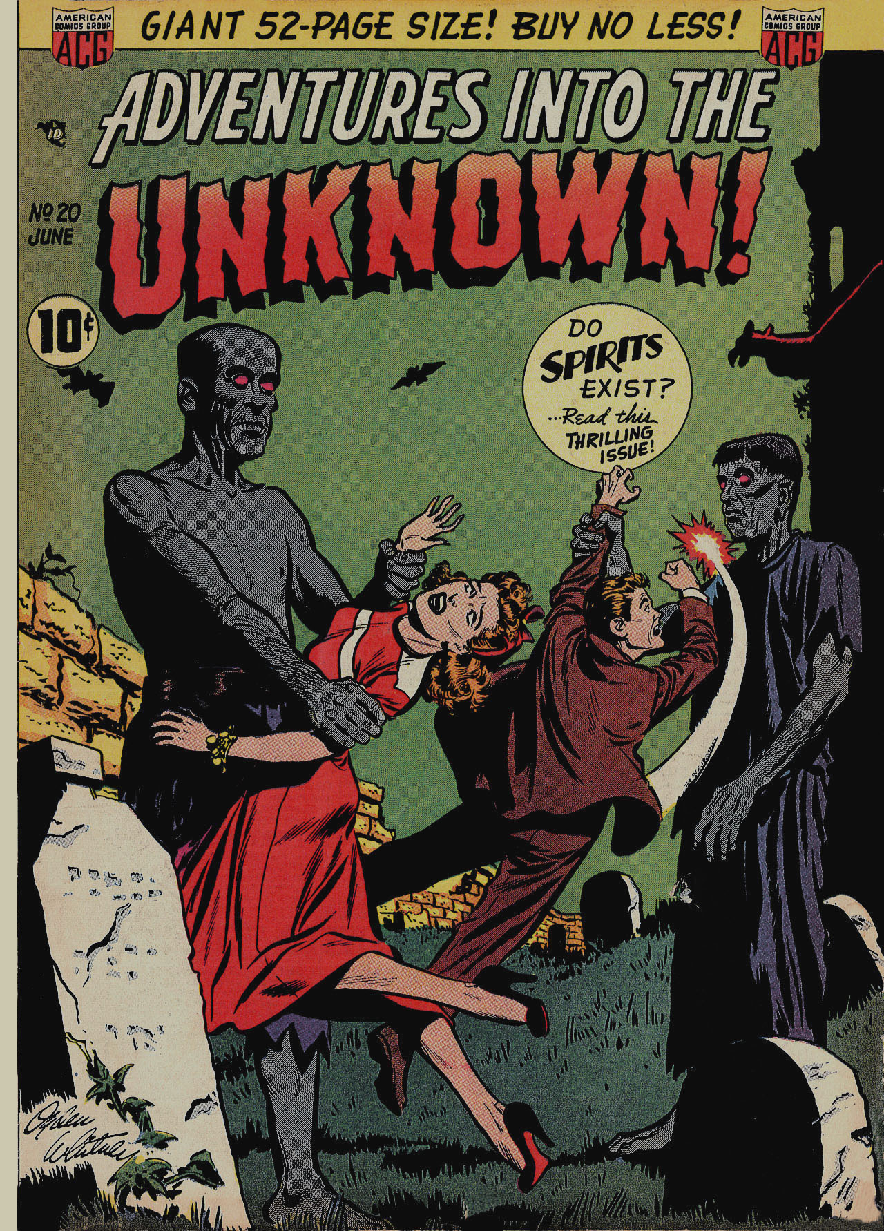 Read online Adventures Into The Unknown comic -  Issue #20 - 1