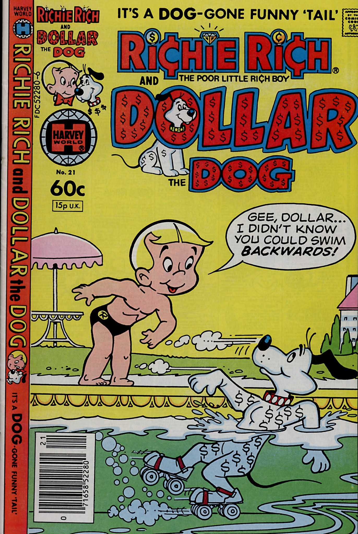 Read online Richie Rich & Dollar the Dog comic -  Issue #21 - 1