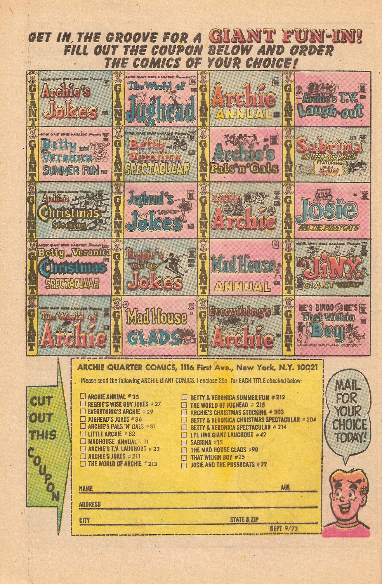 Read online Jughead's Jokes comic -  Issue #35 - 32