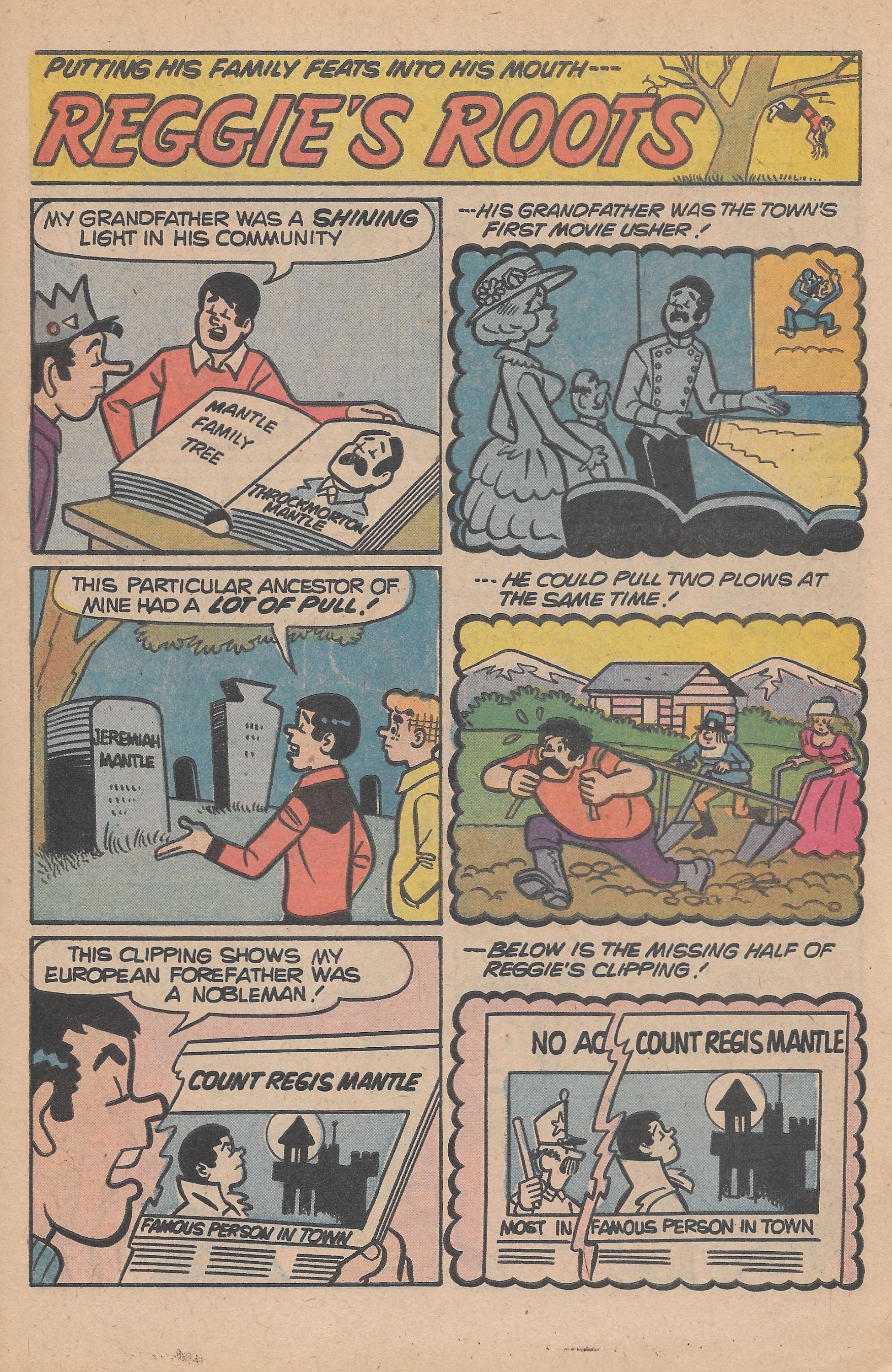 Read online Reggie's Wise Guy Jokes comic -  Issue #45 - 31