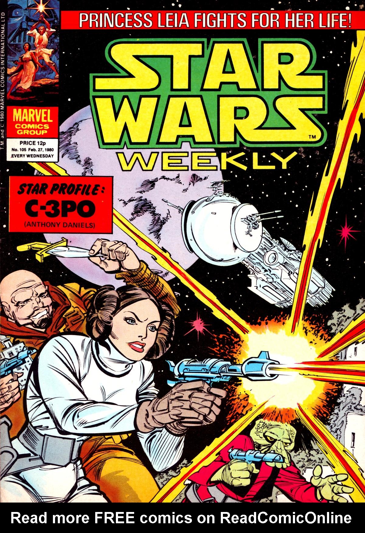 Read online Star Wars Weekly comic -  Issue #105 - 1