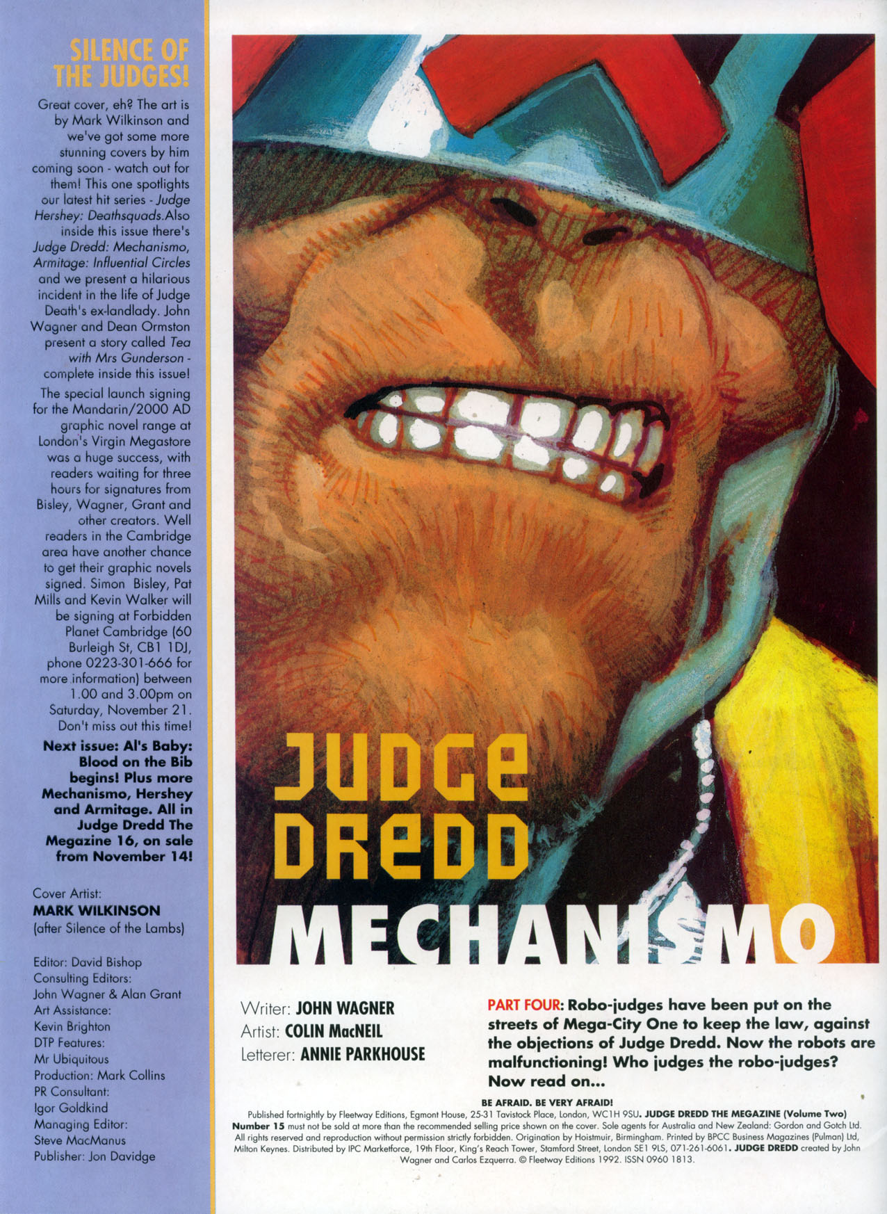 Read online Judge Dredd: The Megazine (vol. 2) comic -  Issue #15 - 2