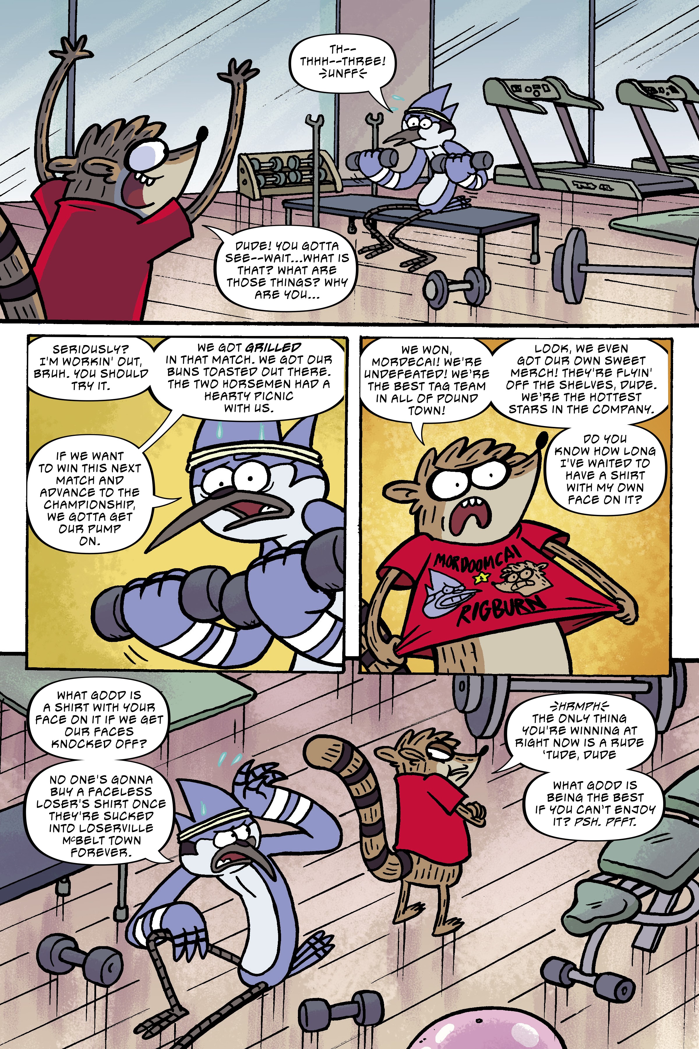 Read online Regular Show: Wrasslesplosion comic -  Issue # TPB - 54