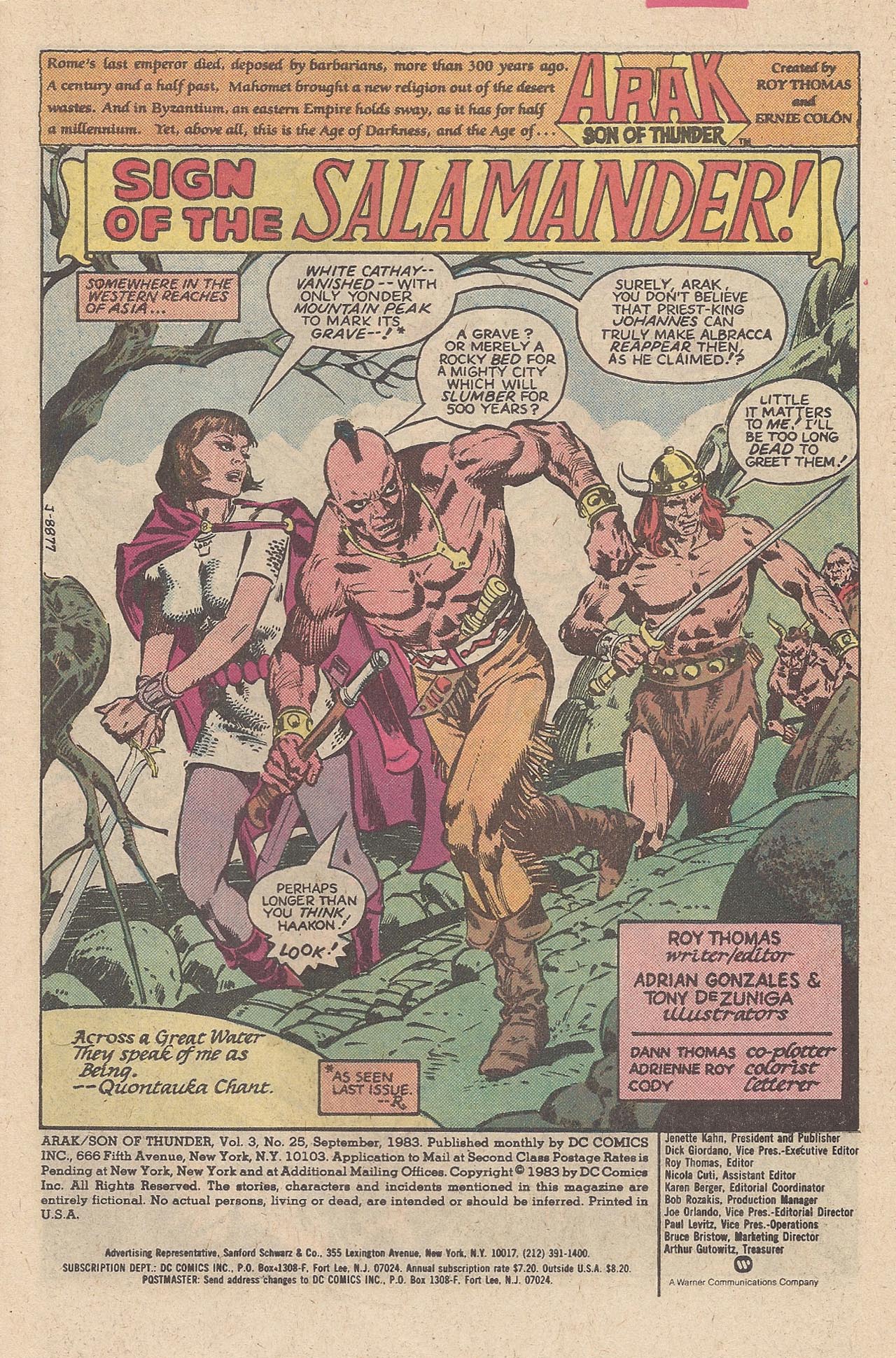 Read online Arak Son of Thunder comic -  Issue #25 - 3