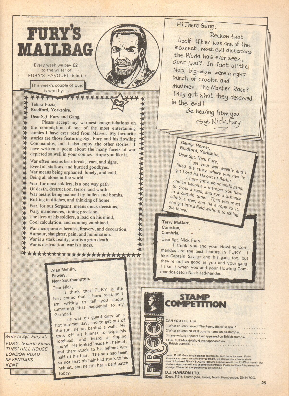 Read online Fury (1977) comic -  Issue #15 - 25