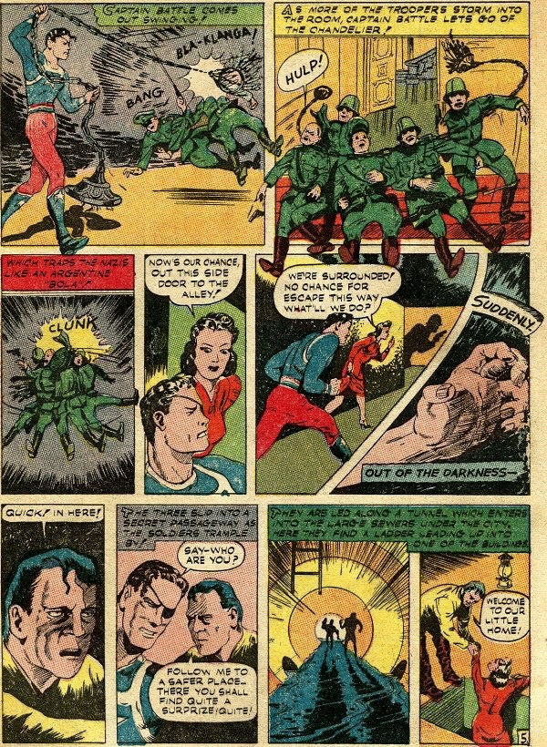 Read online Captain Battle Comics comic -  Issue #5 - 6