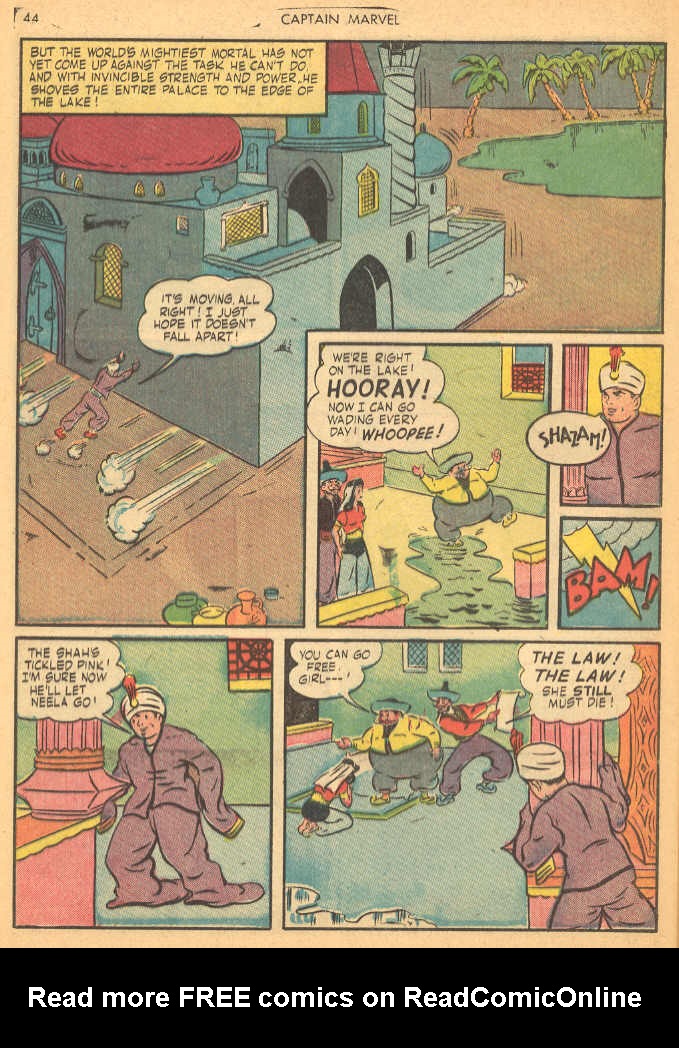 Read online Captain Marvel Adventures comic -  Issue #27 - 44